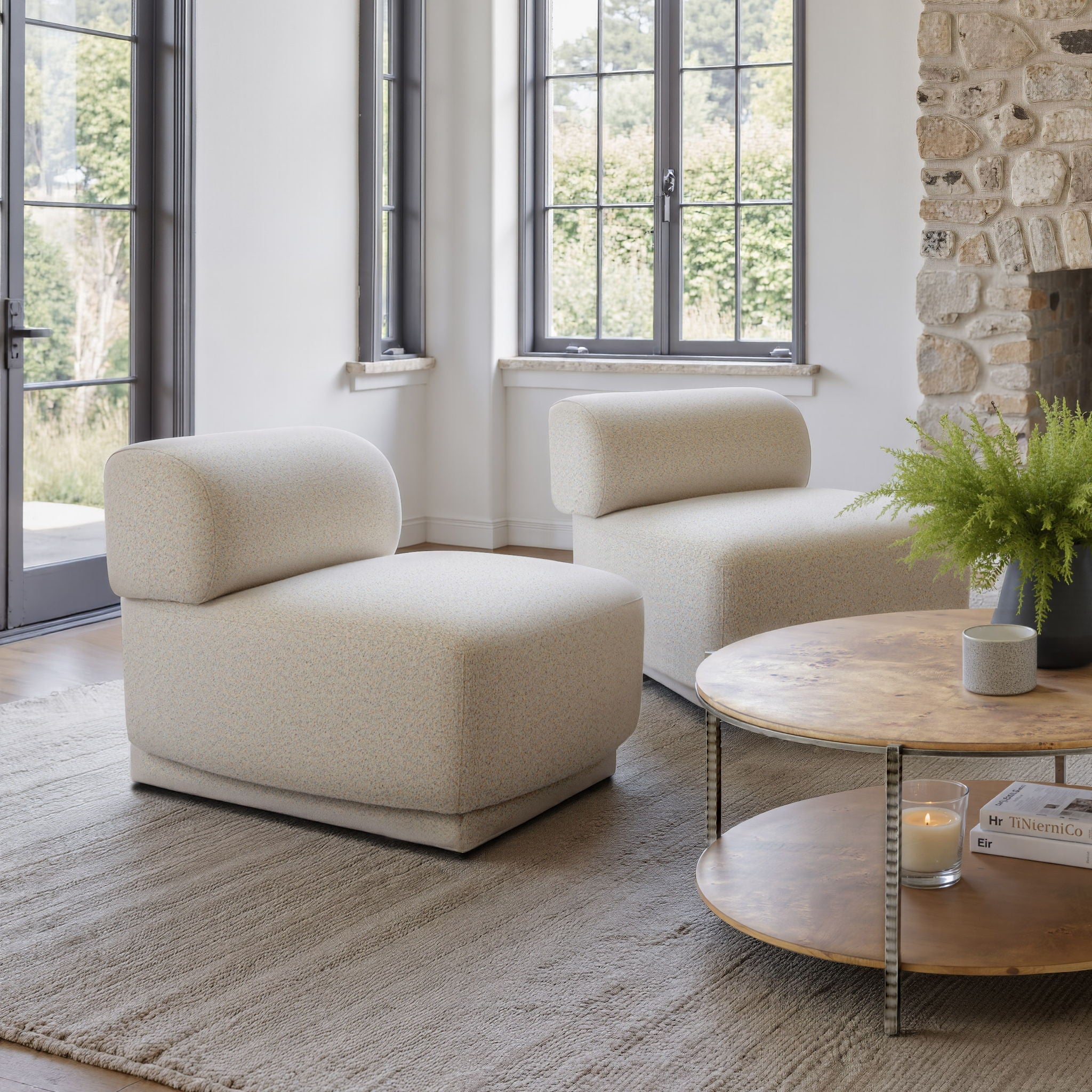 Anese - Accent Chair - Multigrain Beige