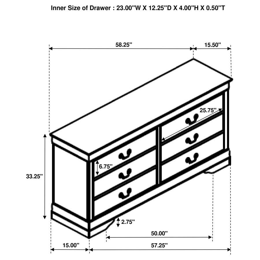 Louis Philippe - Bedroom Set