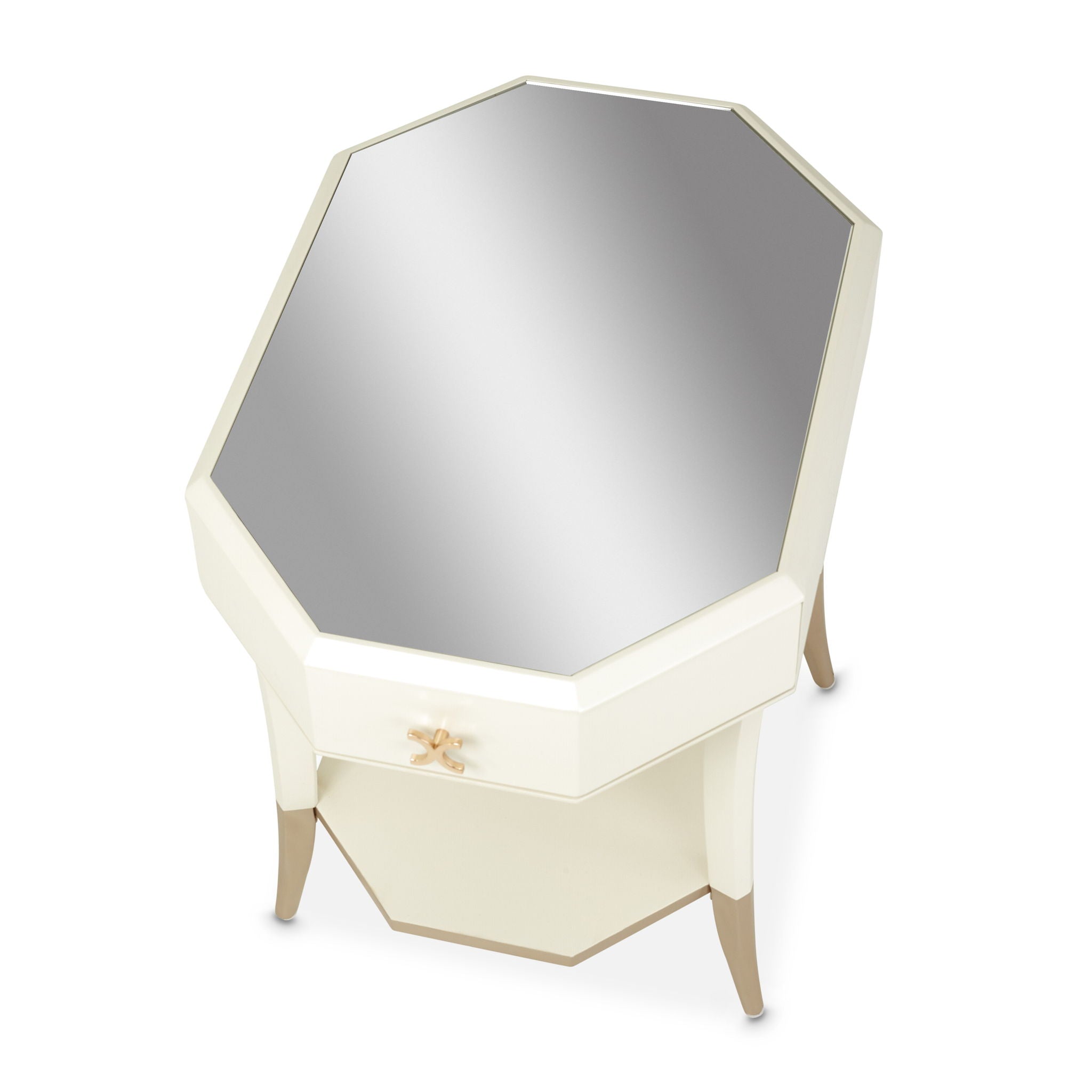 La Rachelle - Octagonal End Table - Champagne