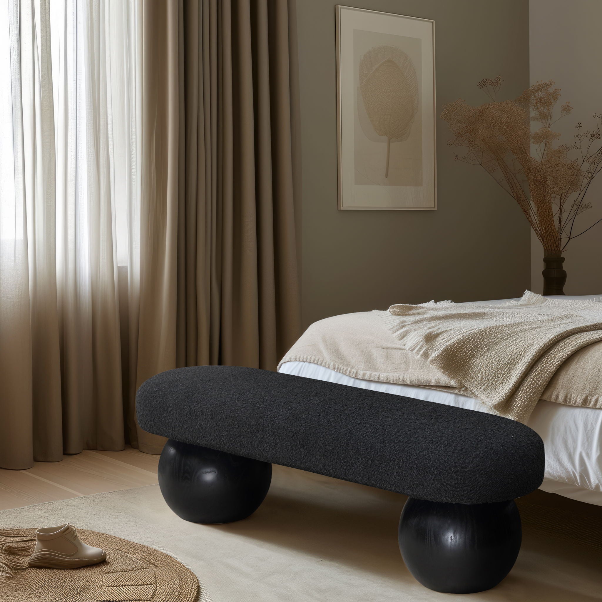 Bowie - Bench - Black Legs