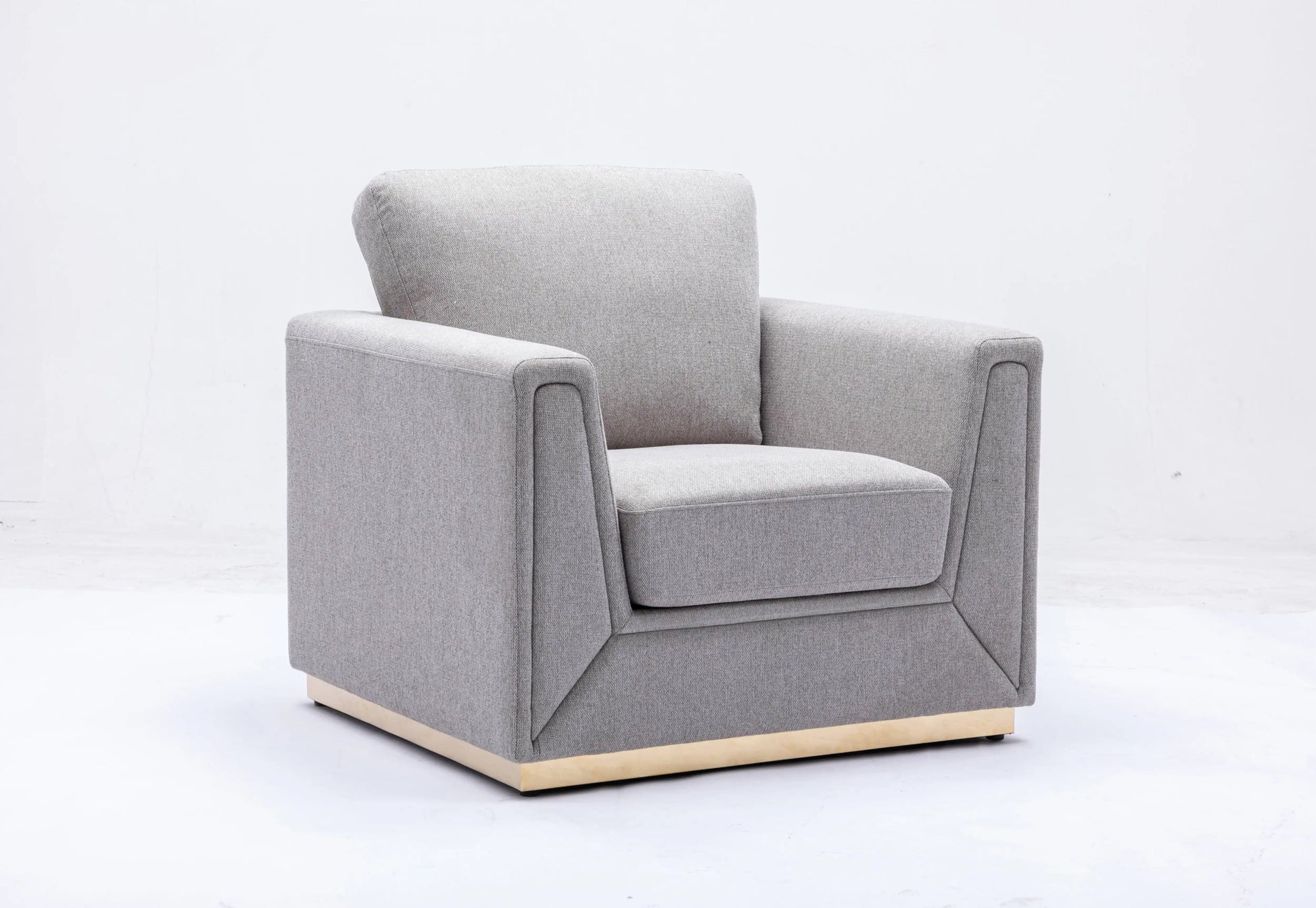 Valin - Linen Chair For Living Room - Gray - Best Buy Furniture