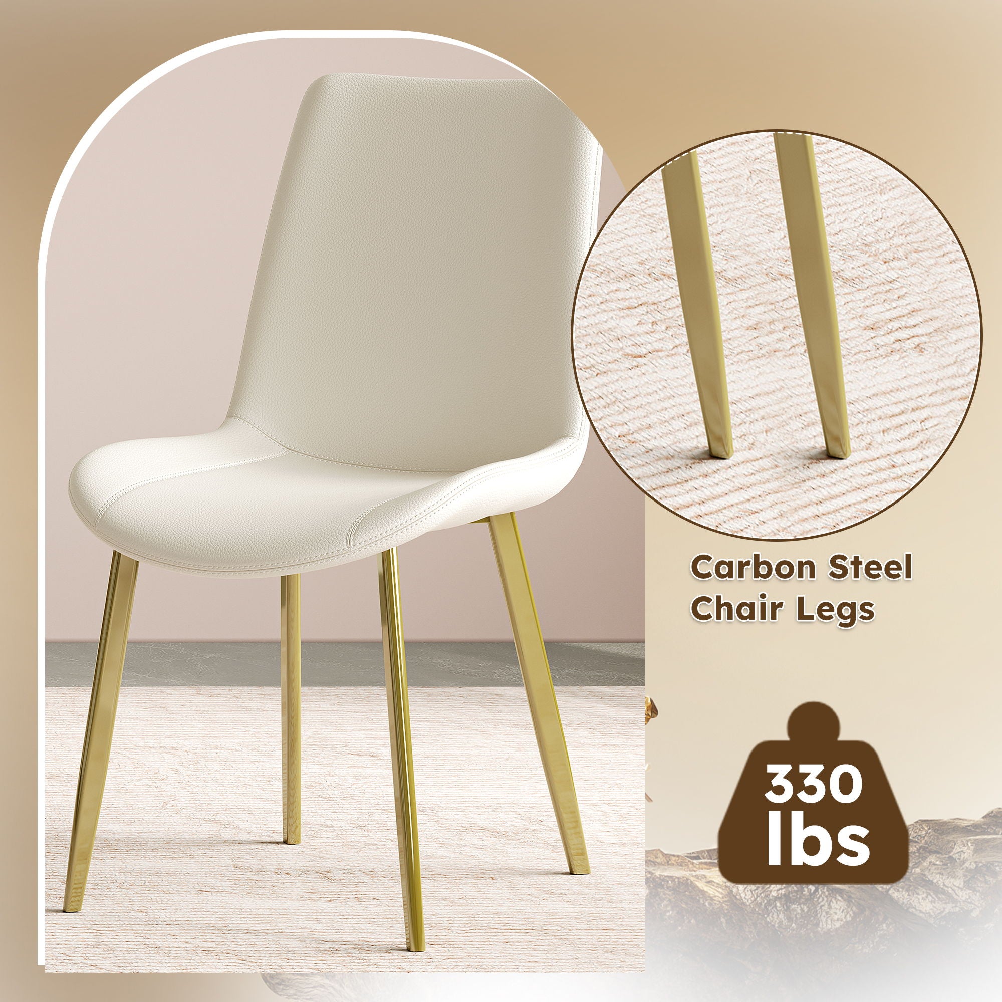 Modern Dining Chairs Ergonomic Design For Kitchen (Set of 4)