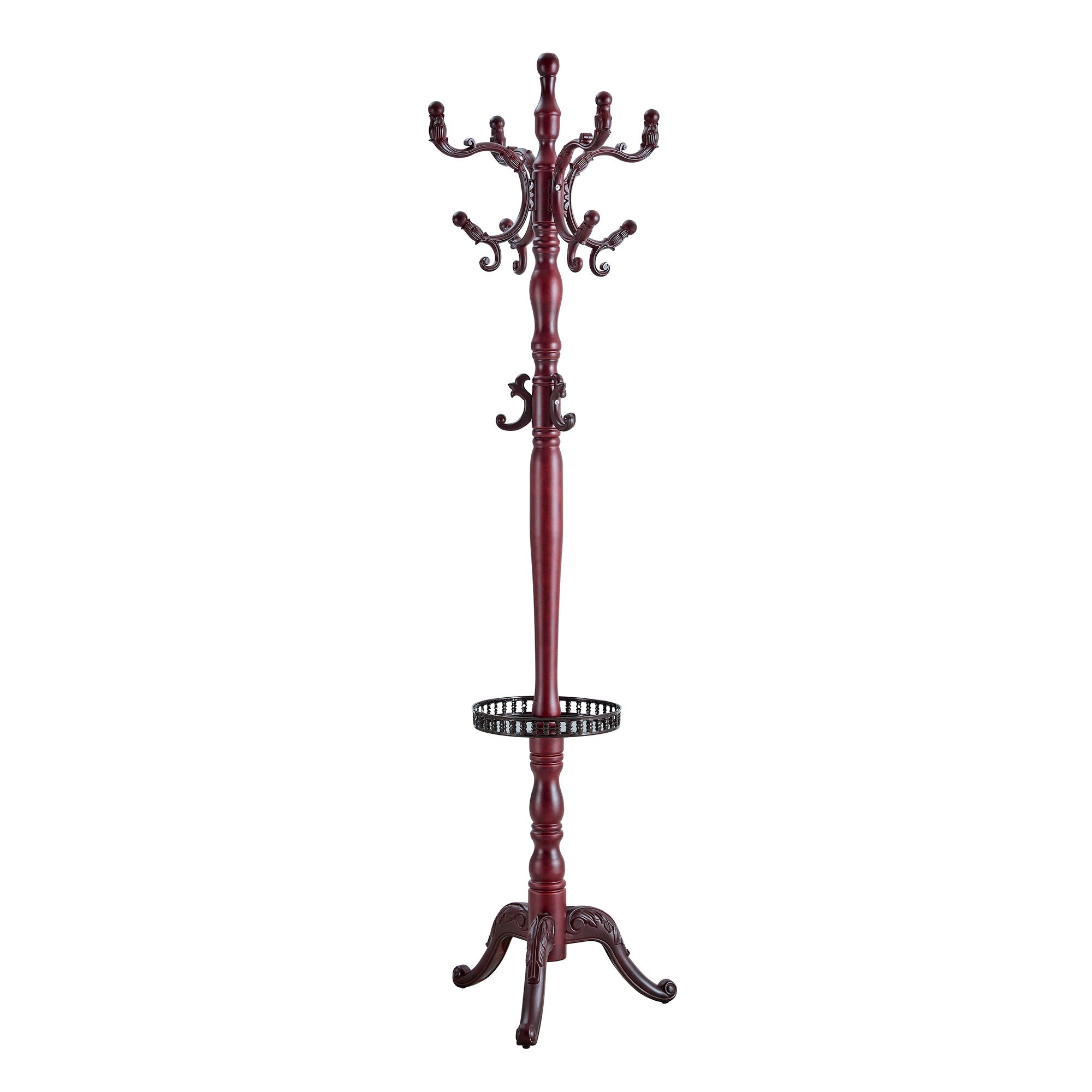Multifunctional Coat And Hat Rack With Resin Stainless Steel Storage