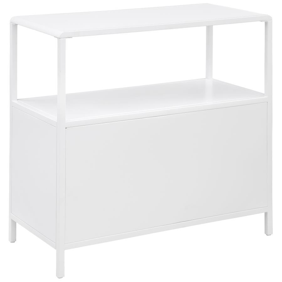 Amherst - 2-Door Radio Weave Cane Metal Accent Cabinet - Best Buy Furniture
