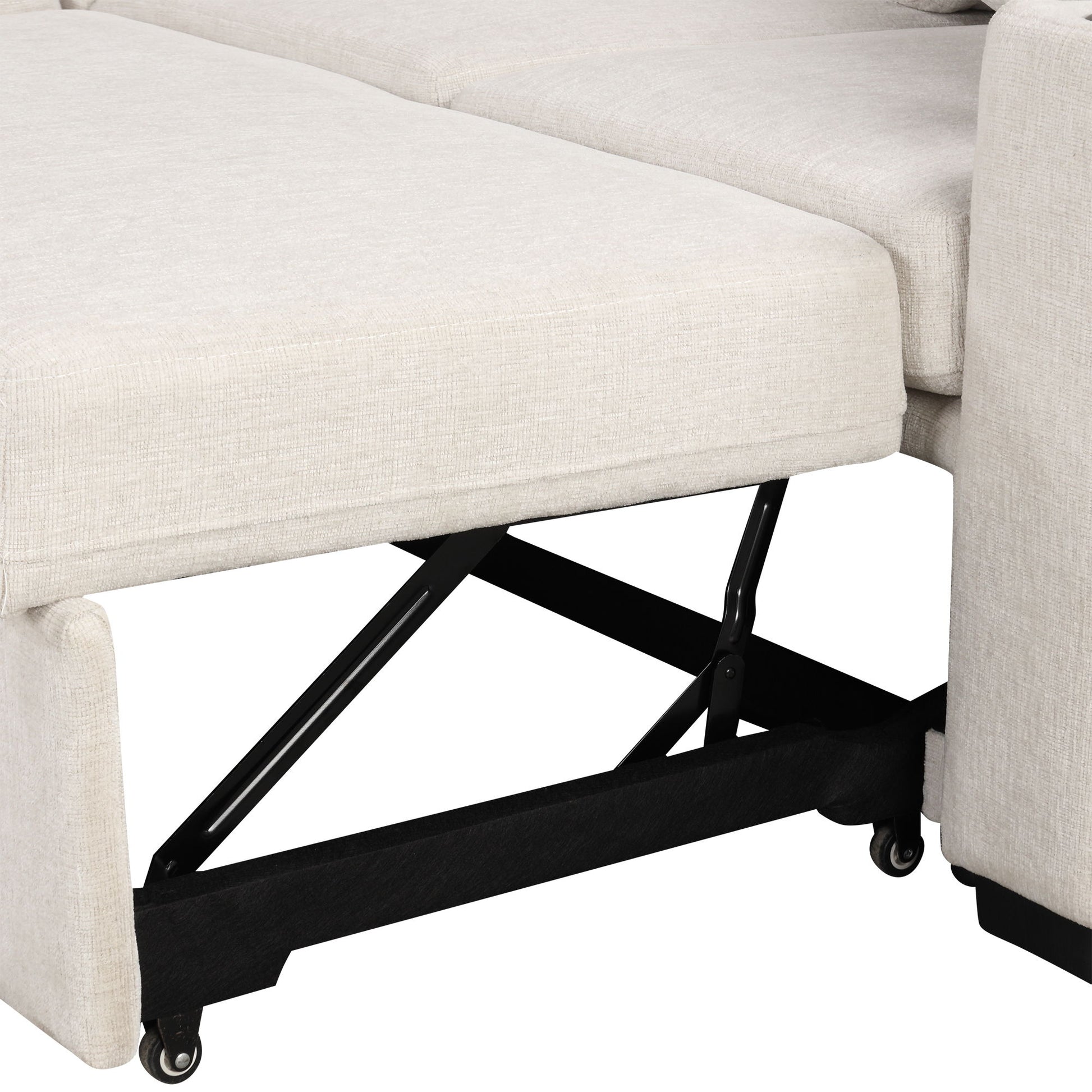 Convertible U-Shaped Sectional Sofa With Pull-Out Bed - Best Buy Furniture