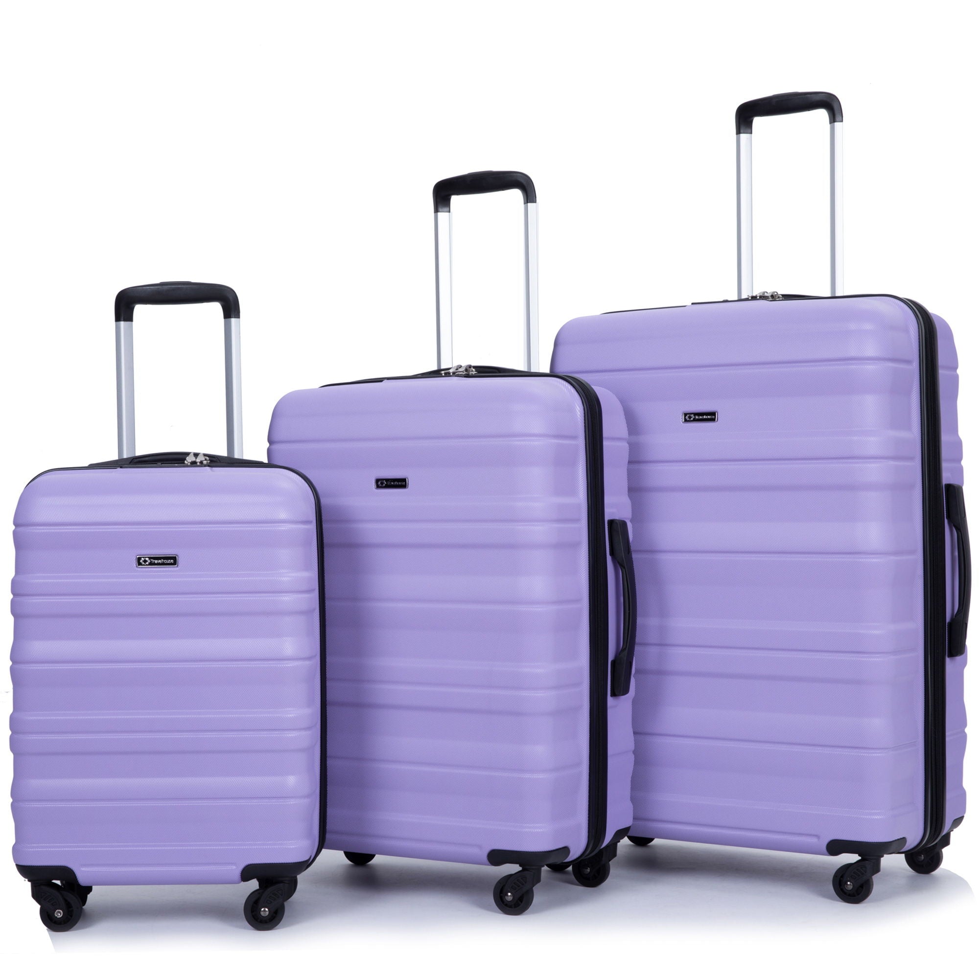 Expandable 3 Piece Luggage Sets Lightweight & Durable Suitcase, Spinner Wheels, Tsa Lock