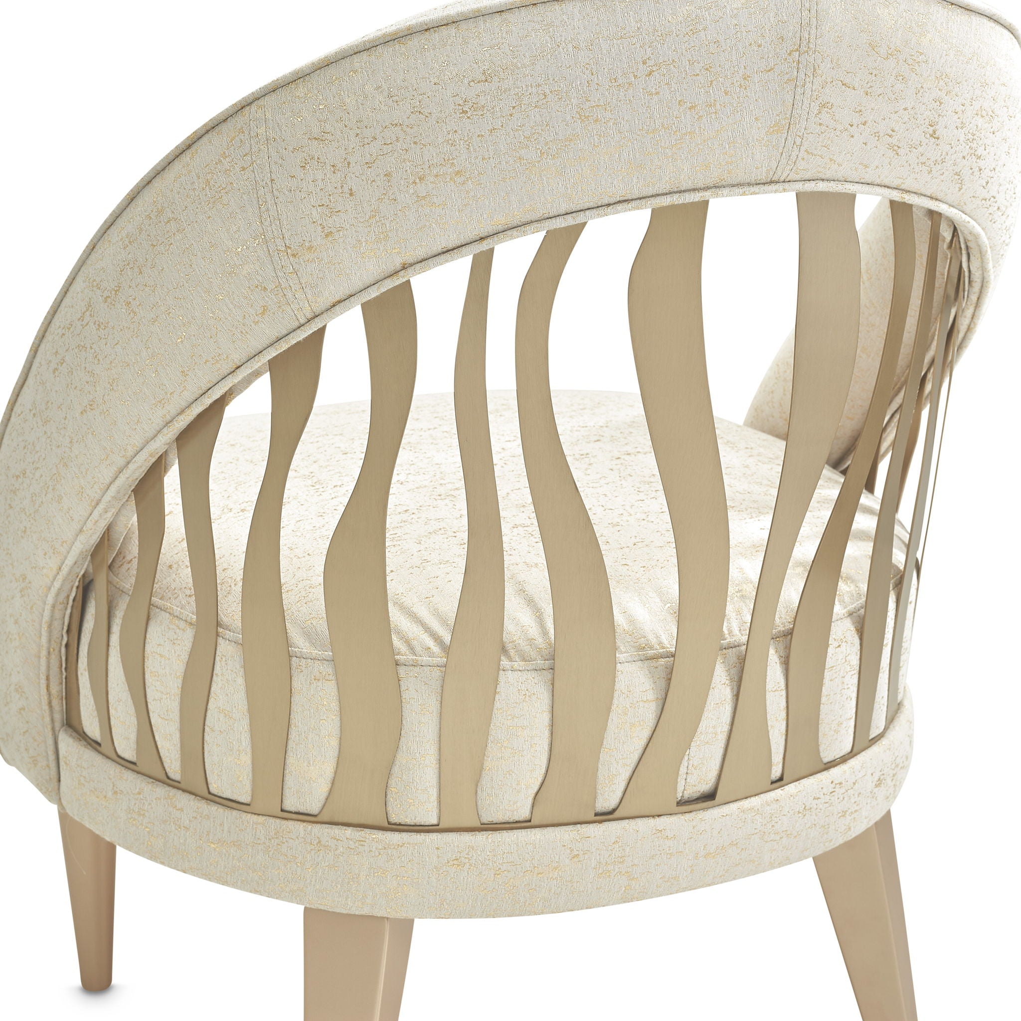 La Rachelle - Flame Chair - Gold Rush / Champagne