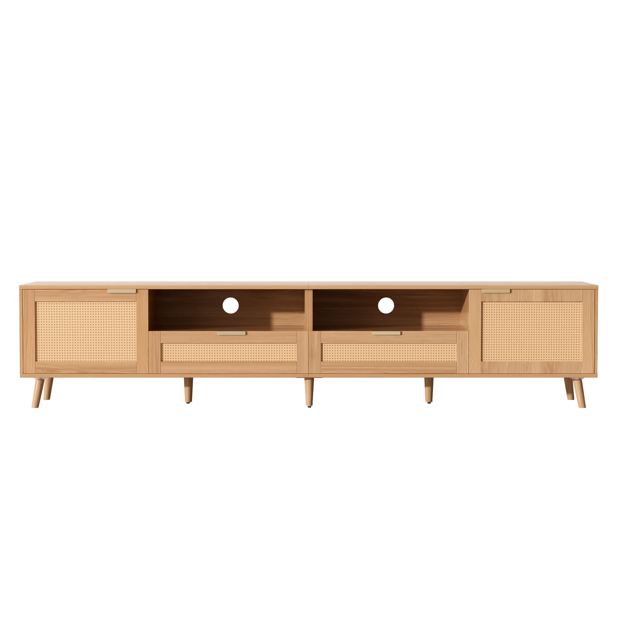 TV Stand, Media Console With Cable Management