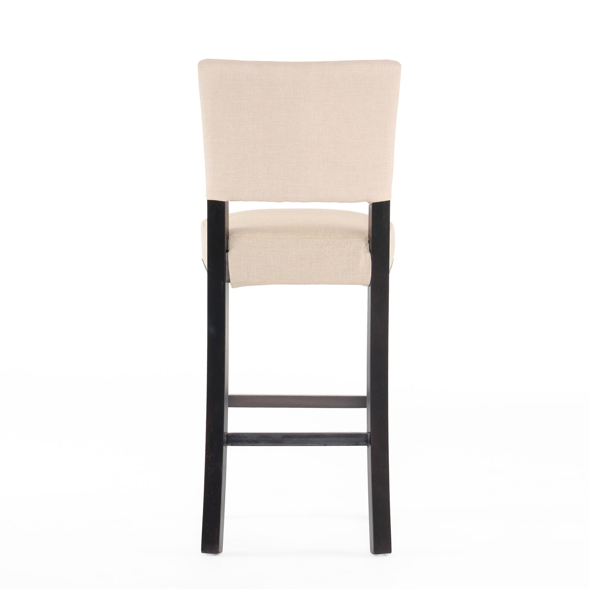 Barstools With Rivet Decoration (Set of 2), Wood Frame, Bar Chairs For Kitchen Island - Beige - Best Buy Furniture