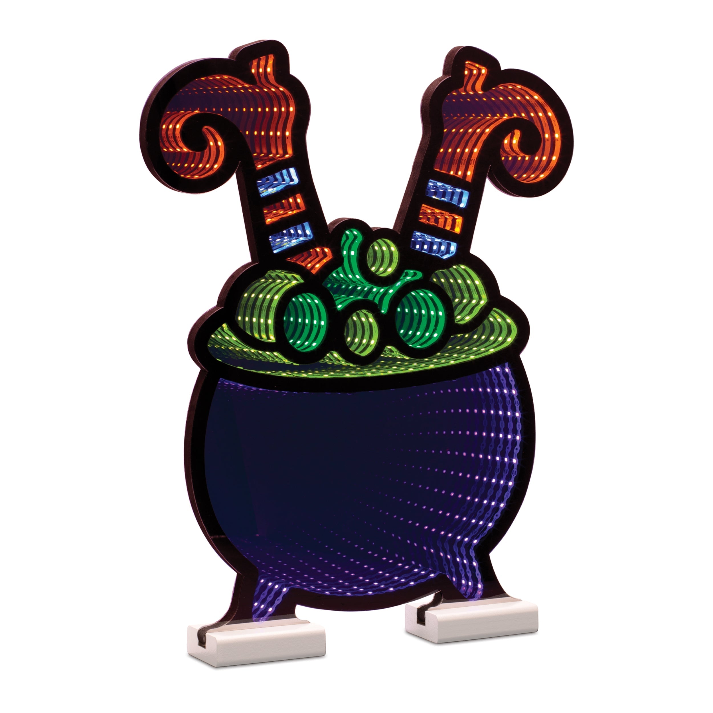 Witch leg cauldron ekkolight 16"h