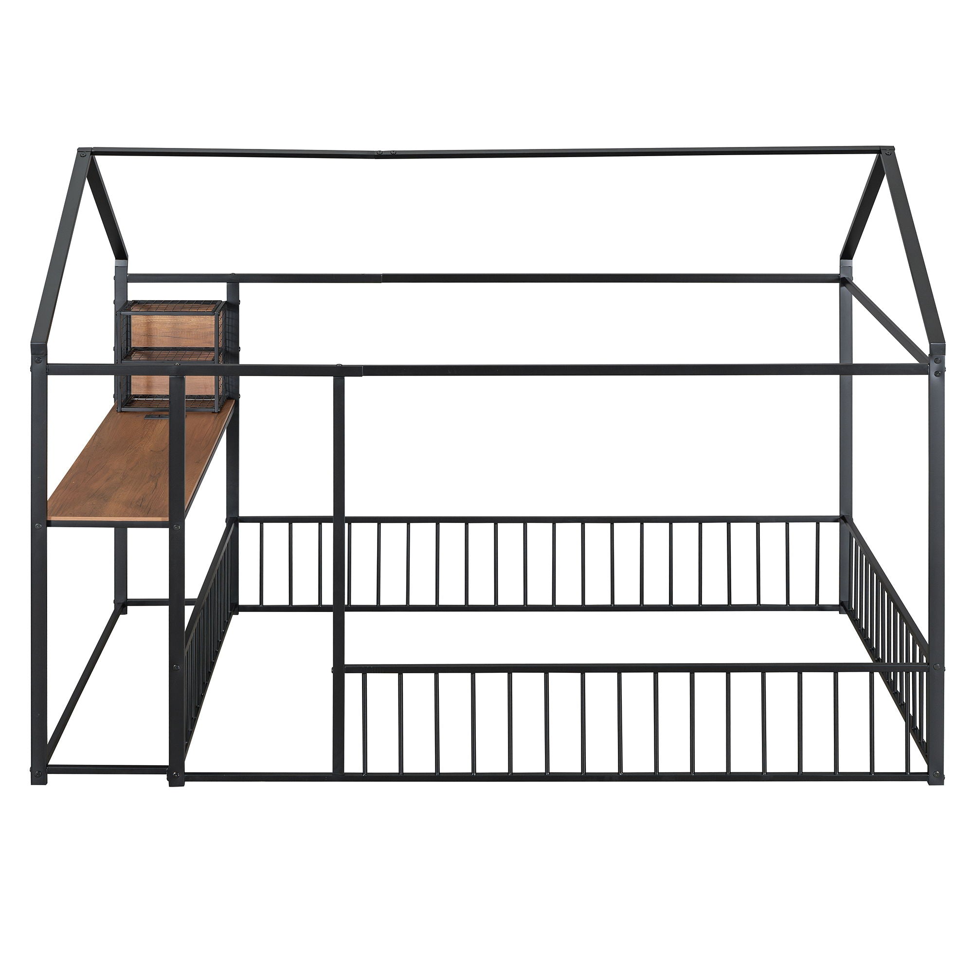 House Frame With Desk, Shelves, Power Outlets And USB Ports