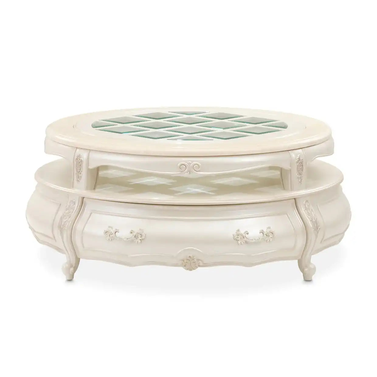 Lavelle - Round Cocktail Table - Classic Pearl