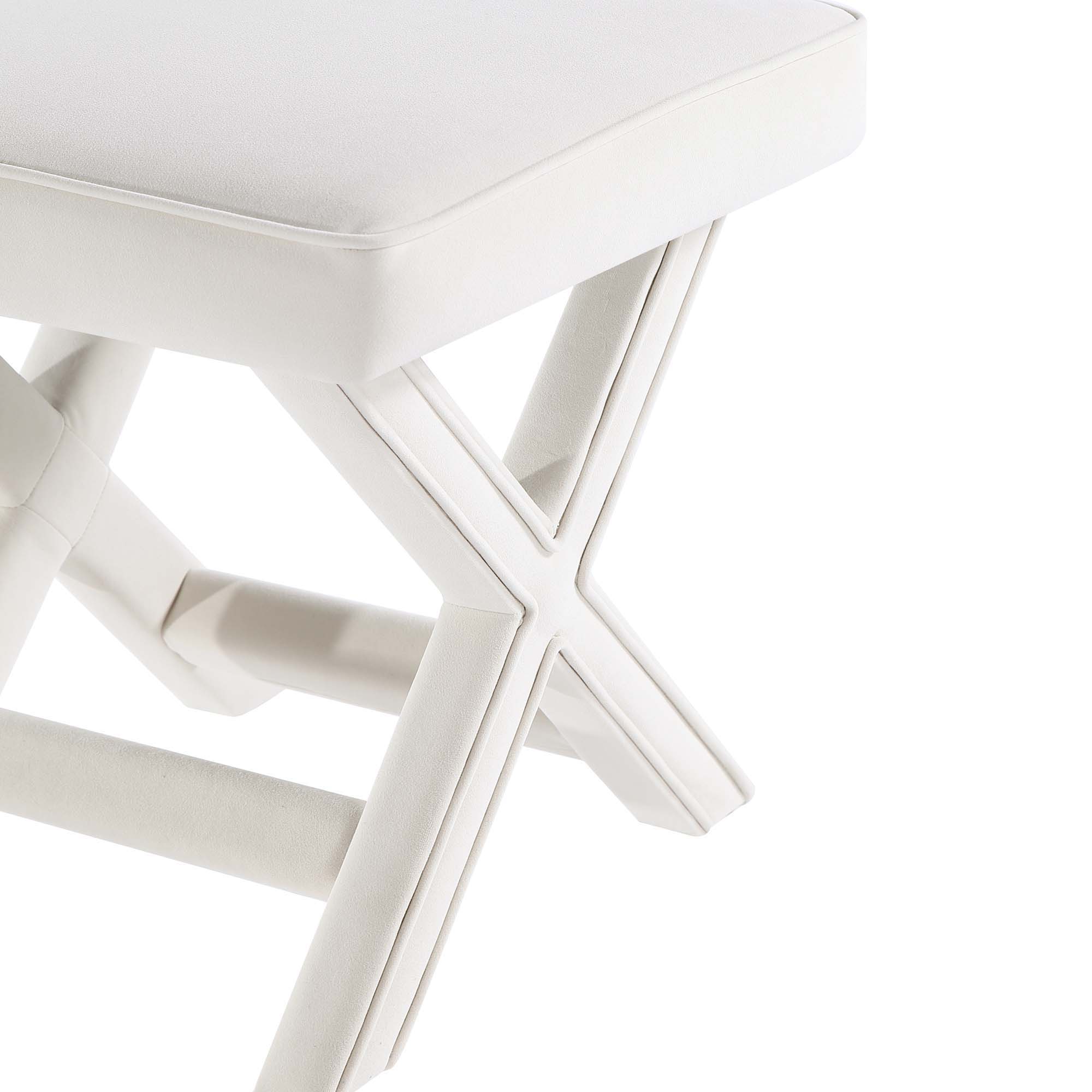 Abigail - Accent Bench With Piped Cushion