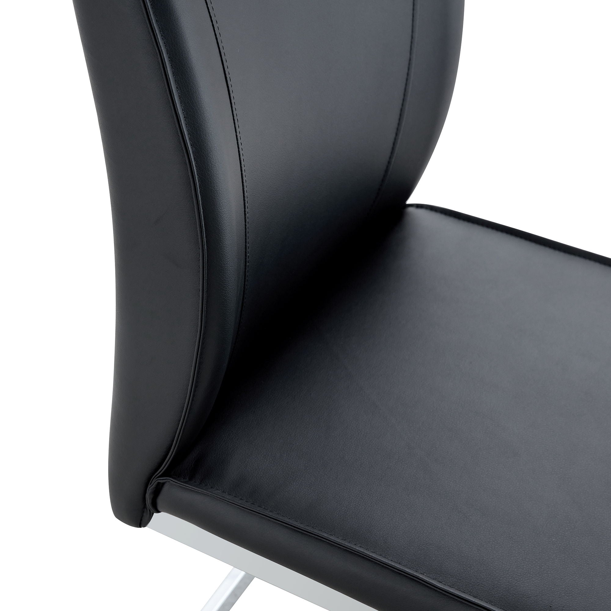 Luxury Simple Arch High Resilience Dining Chair With Arched Leg