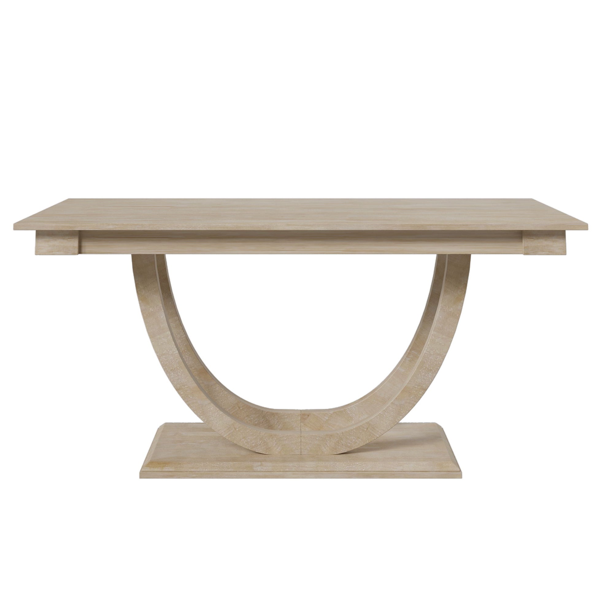 Topmax - 6 Piece Wood Half Round Dining Table Set Kitchen Table Set With Long Bench And 4 Dining Chairs, Modern Style - Best Buy Furniture