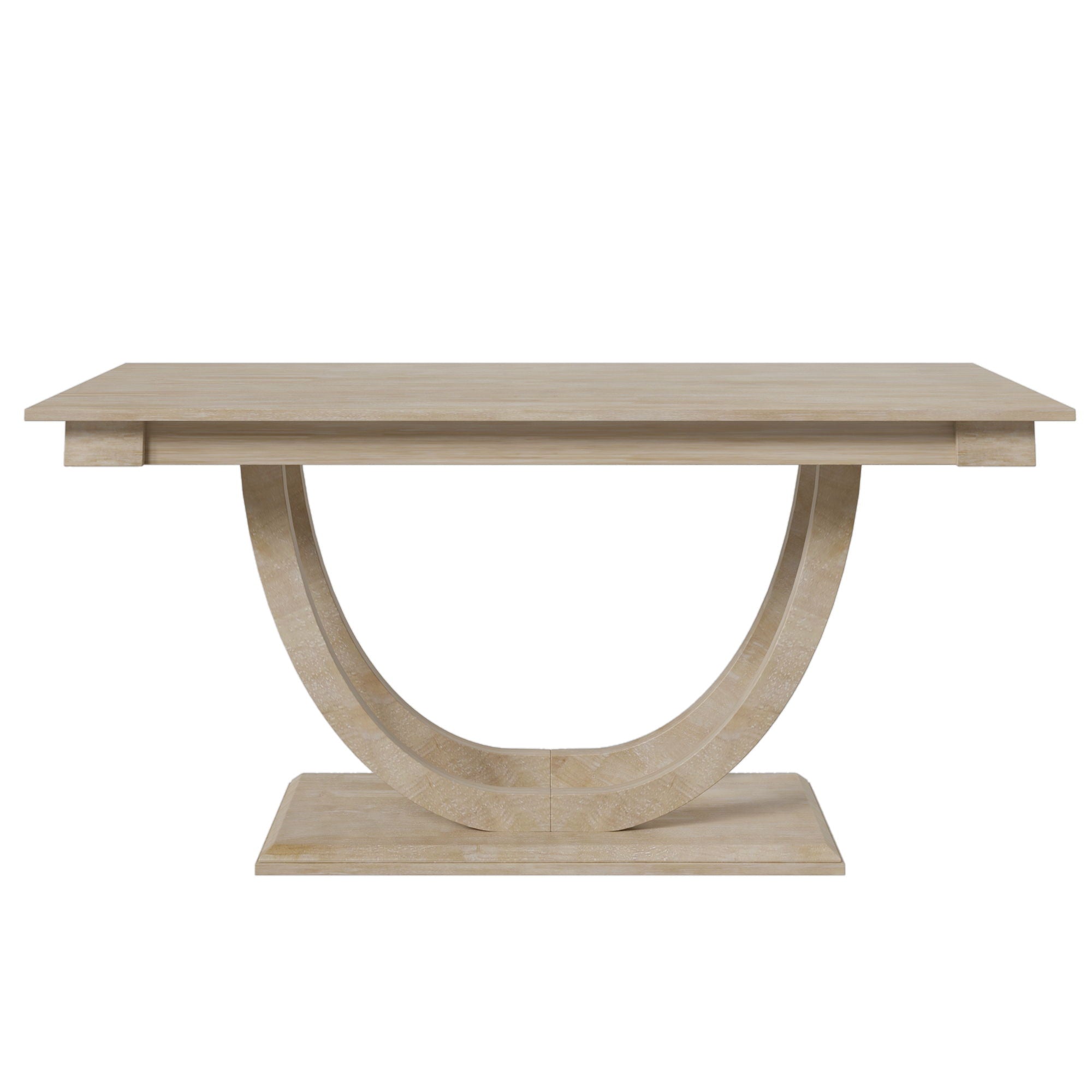 Topmax - 6 Piece Wood Half Round Dining Table Set Kitchen Table Set With Long Bench And 4 Dining Chairs, Modern Style - Best Buy Furniture