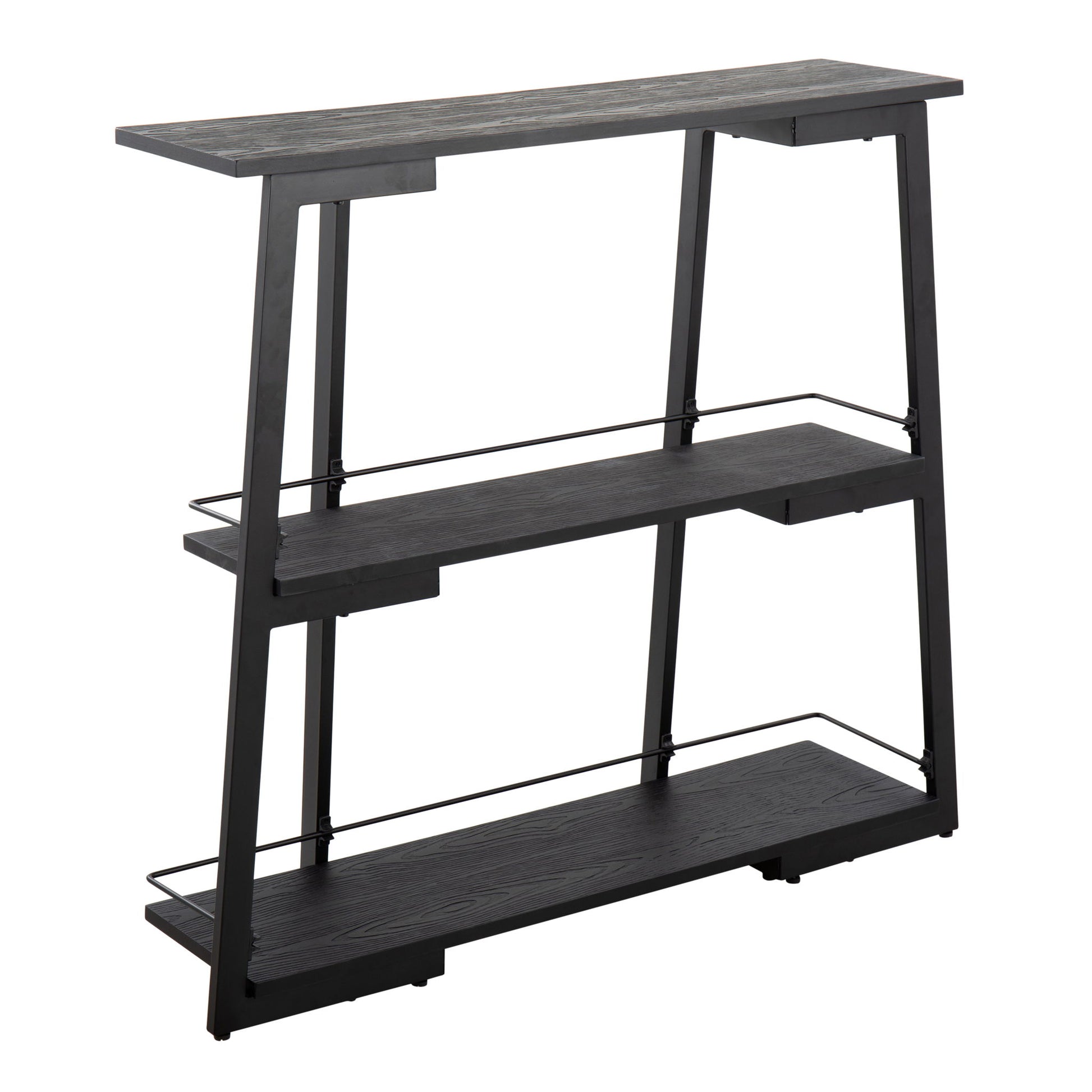 Converge - Industrial Bookcase - Black - Best Buy Furniture