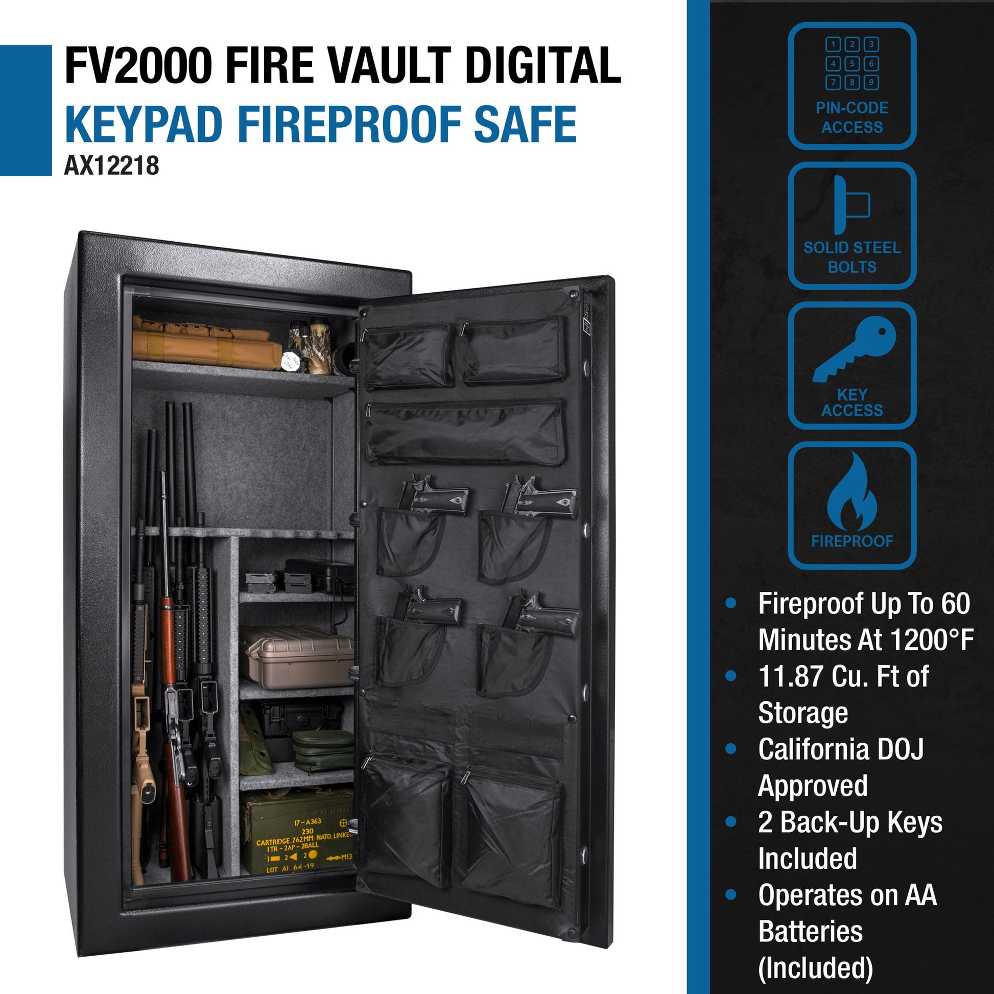 Tall Fireproof Protection Safe Vault - Best Buy Furniture