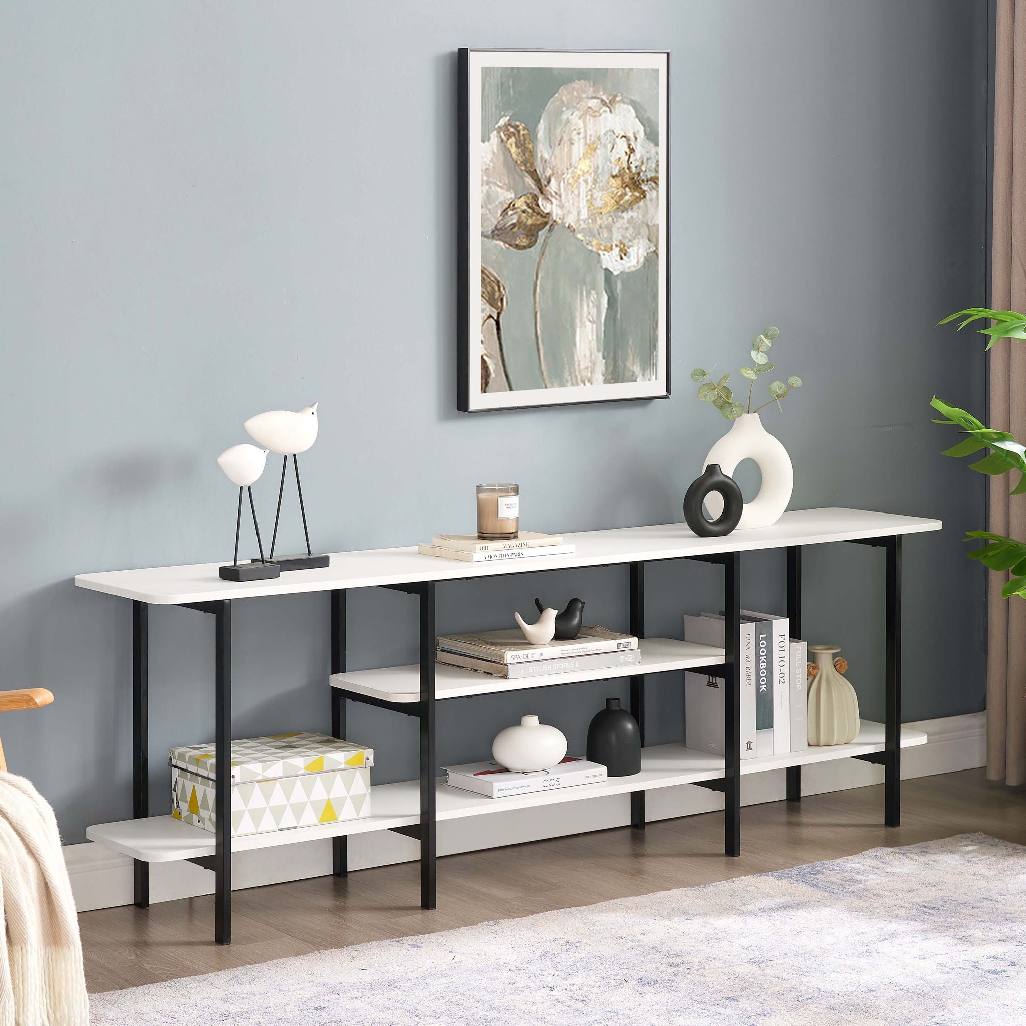 Celine - 3 Shelf Console Table