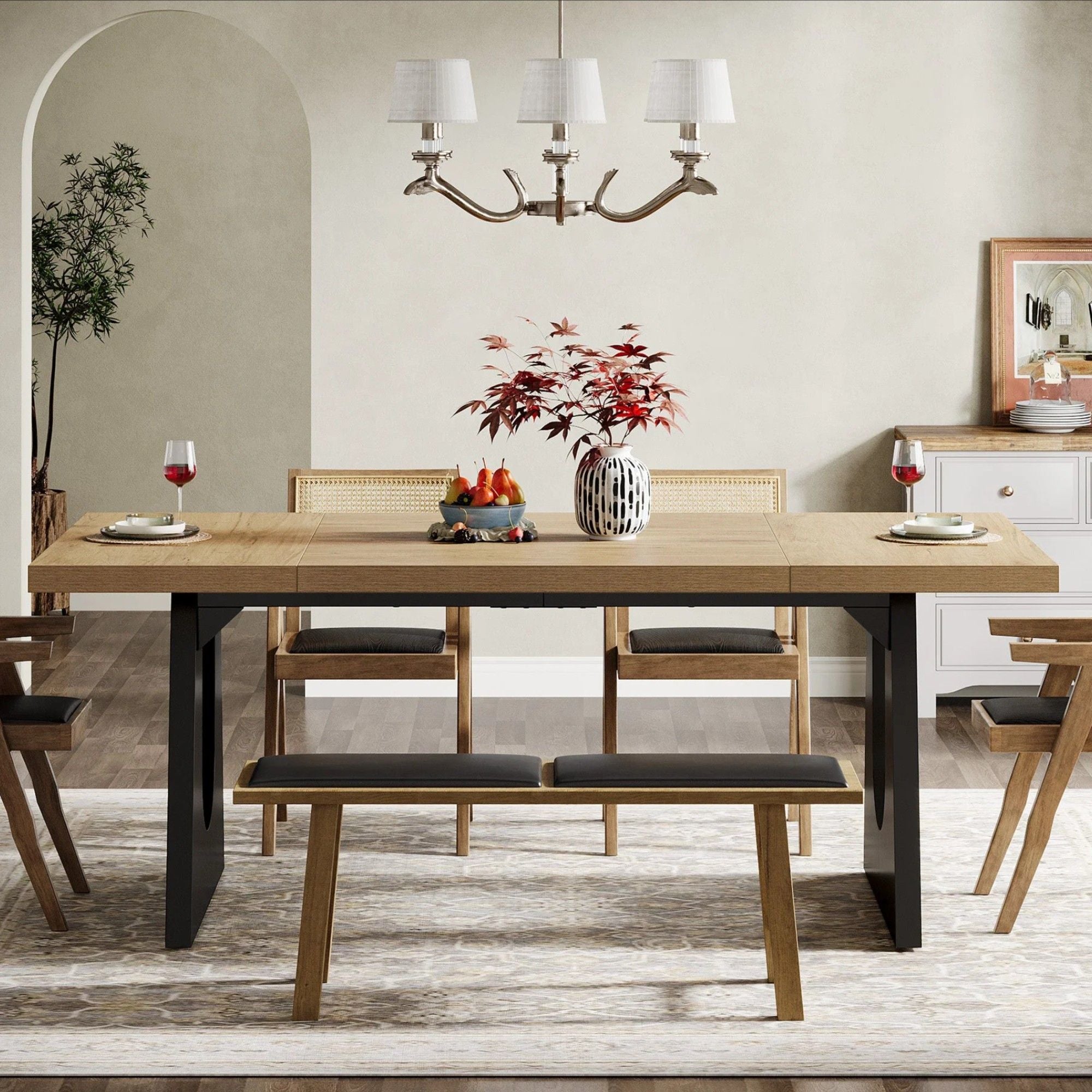 Dining Large Rectangular Kitchen & Dinner Table