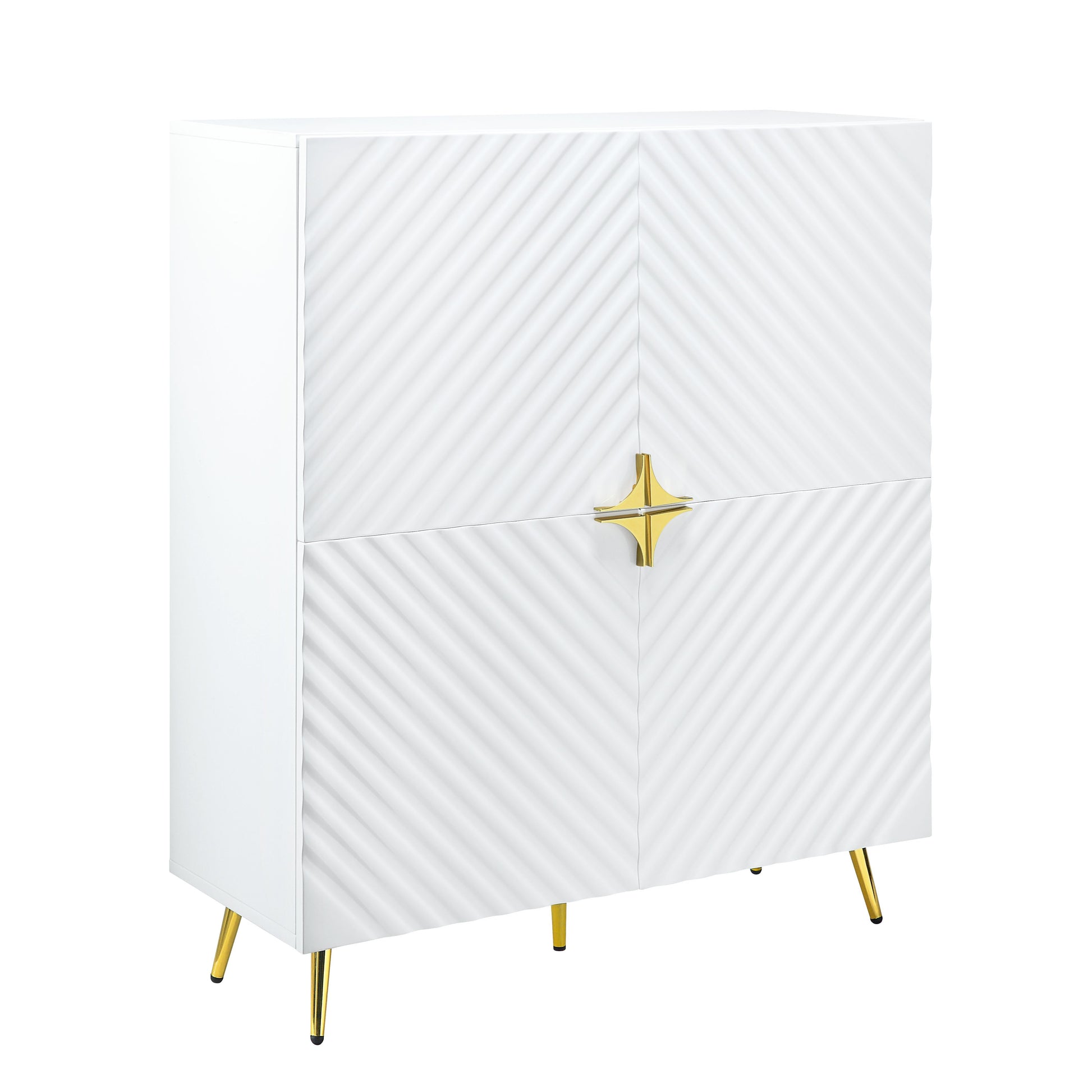 Gaines - High Gloss Accent Cabinet - Best Buy Furniture