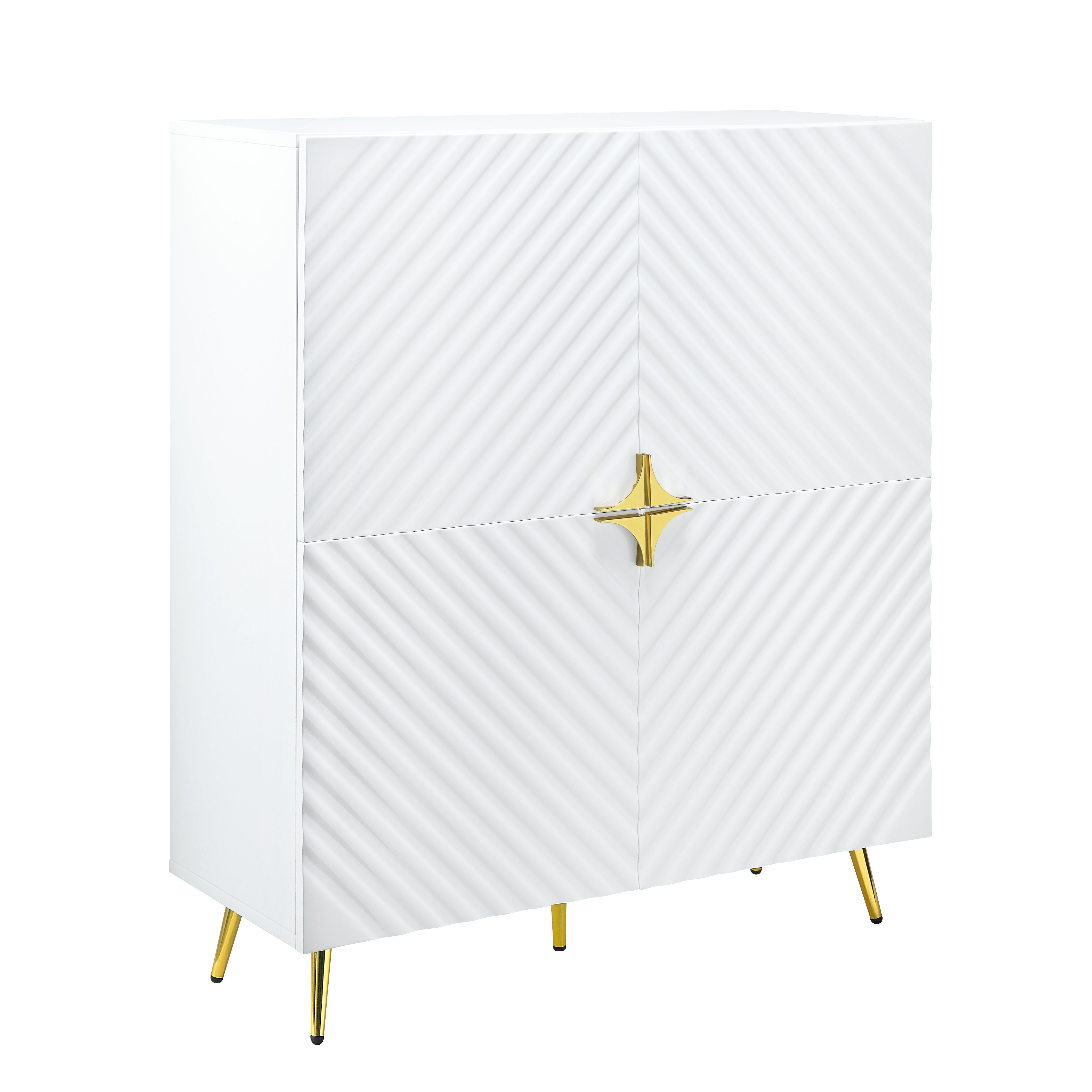 Gaines - High Gloss Accent Cabinet - Best Buy Furniture