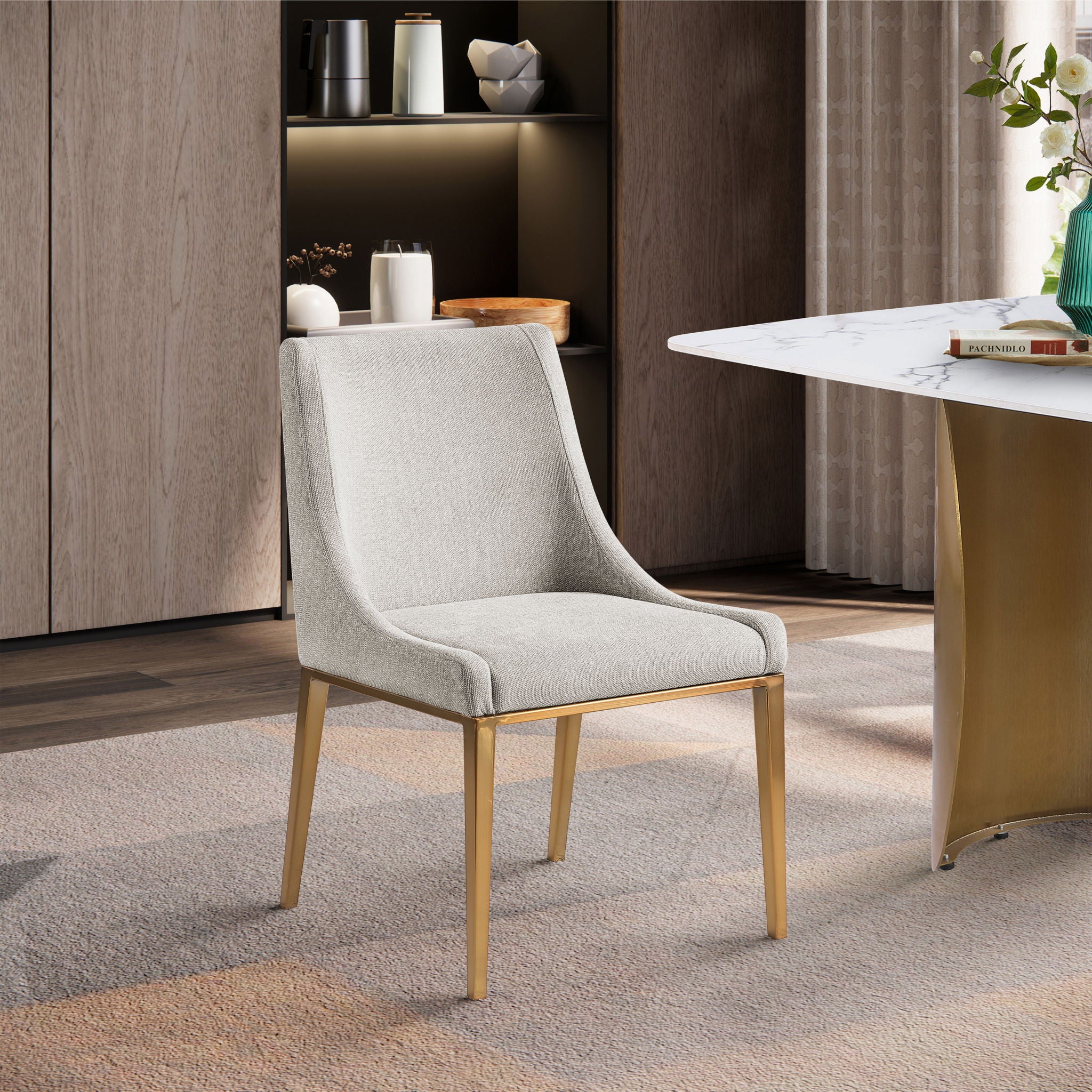 Haines - Linen Textured Dining Chair