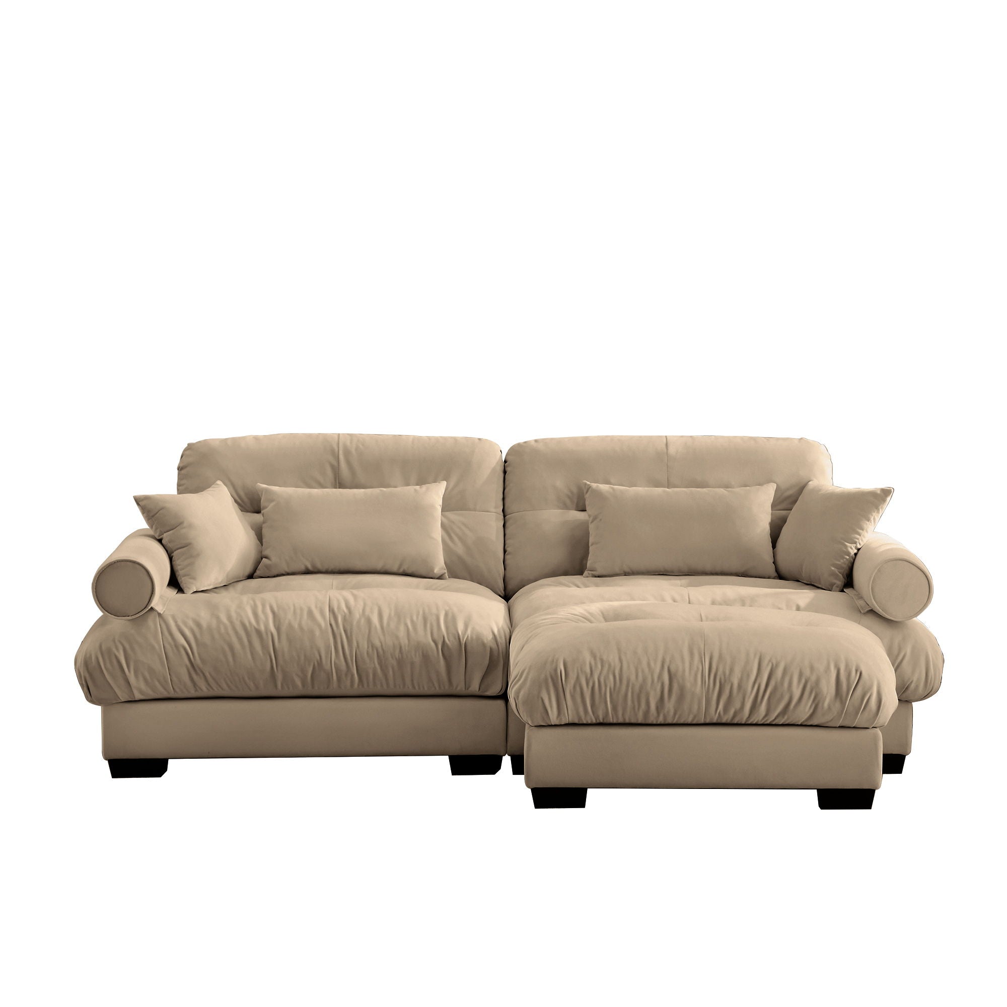 Super Comfort Oversized Modular Sectional Sofa With Movable Ottoman
