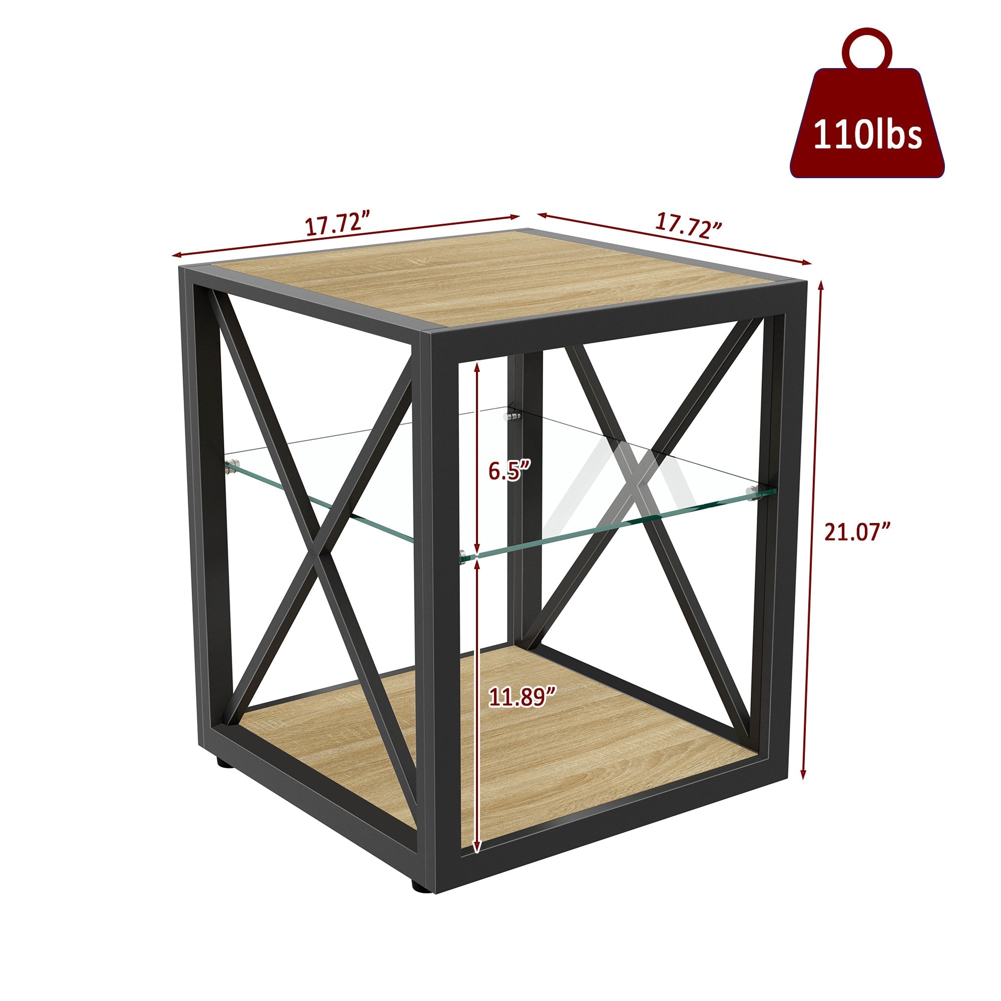 1 Piece Modern End Table Nightstand for Bedroom & Living Room