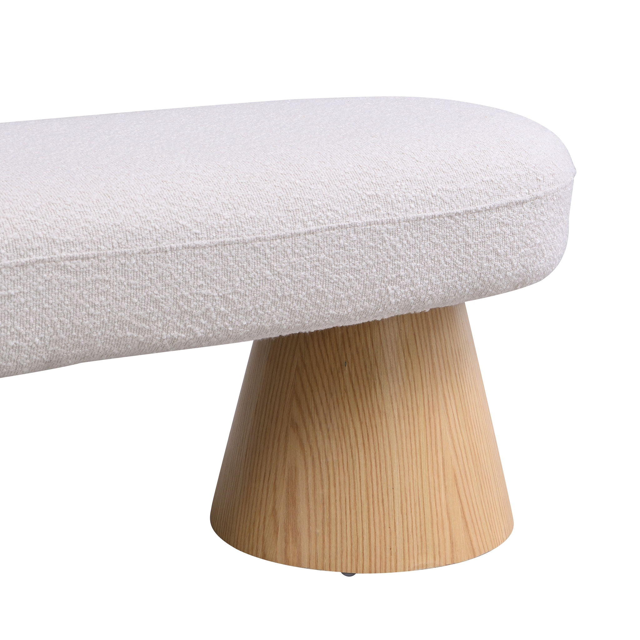 Dining Bench For Dining Room, Upholstered Bedroom End Of Bed Entryway Bench Fabric Ottoman For Living Room - Beige