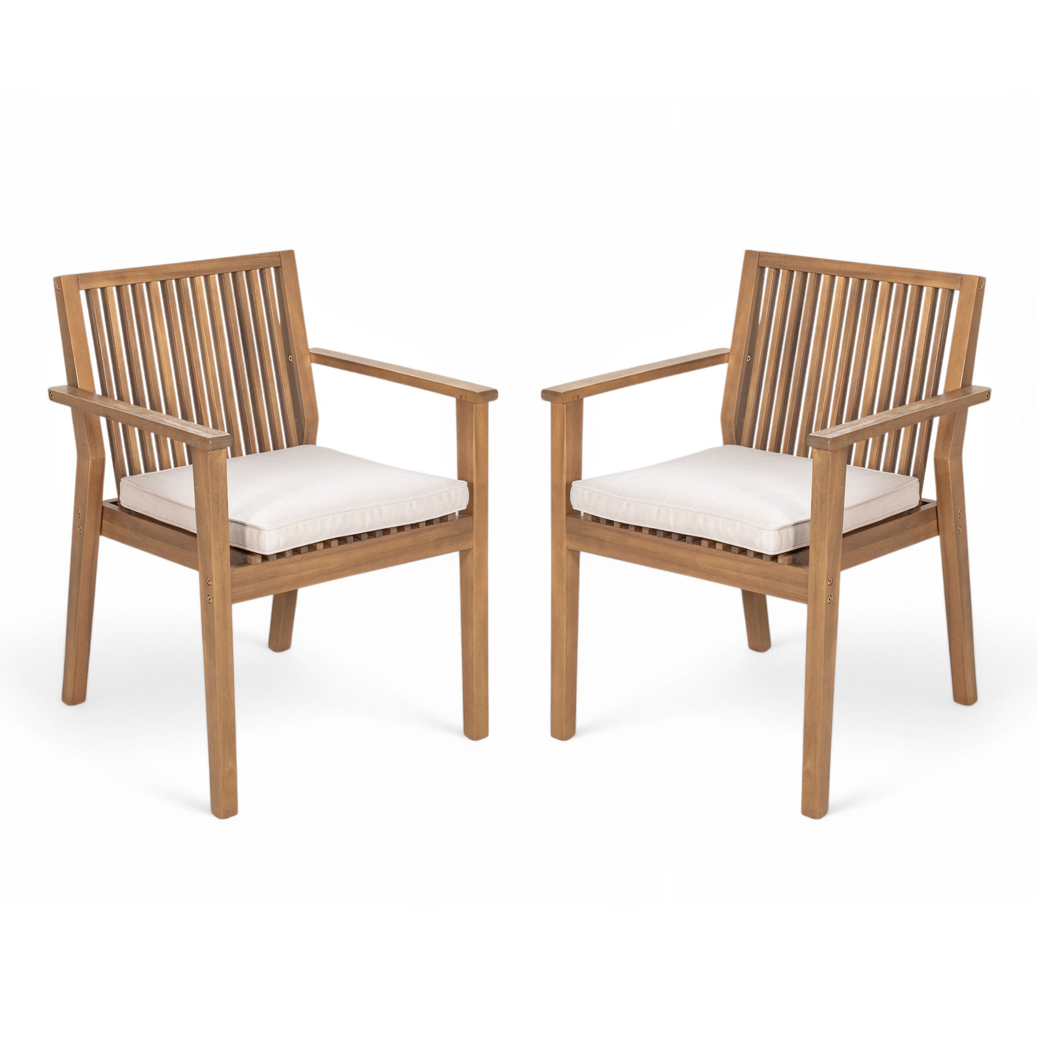 Patio Dining Chair, Comfortable Waterproof Seating (Set of 2)