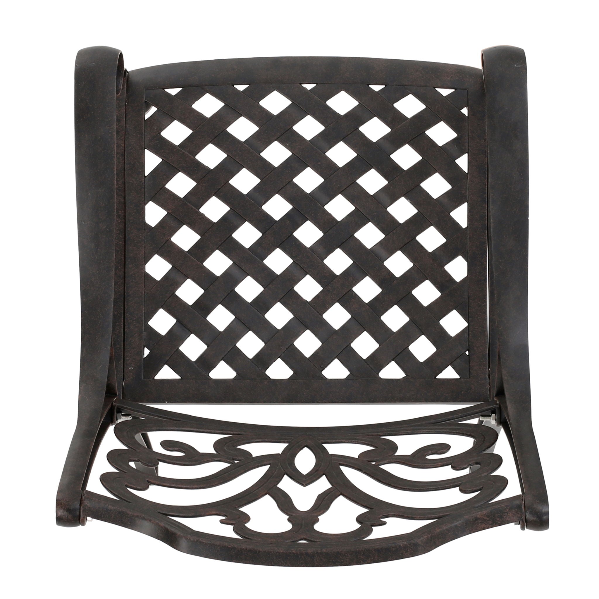 Patio Cast Aluminum Outdoor Dining Chairs (Set of 2) - Bronze - Best Buy Furniture