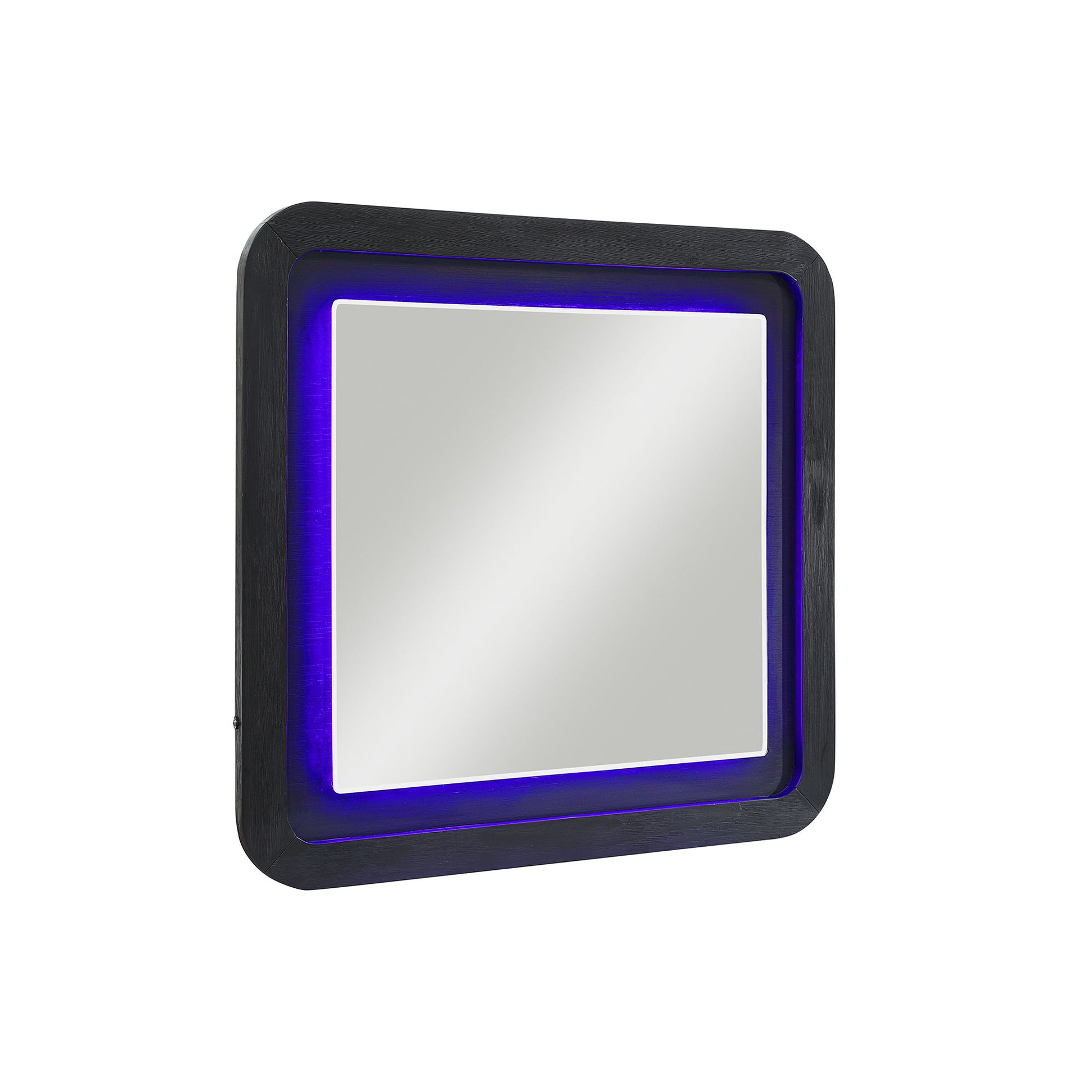 Beverly - Large Scale Wall Mirror For Dresser, Rounded Edges - Black White - Best Buy Furniture