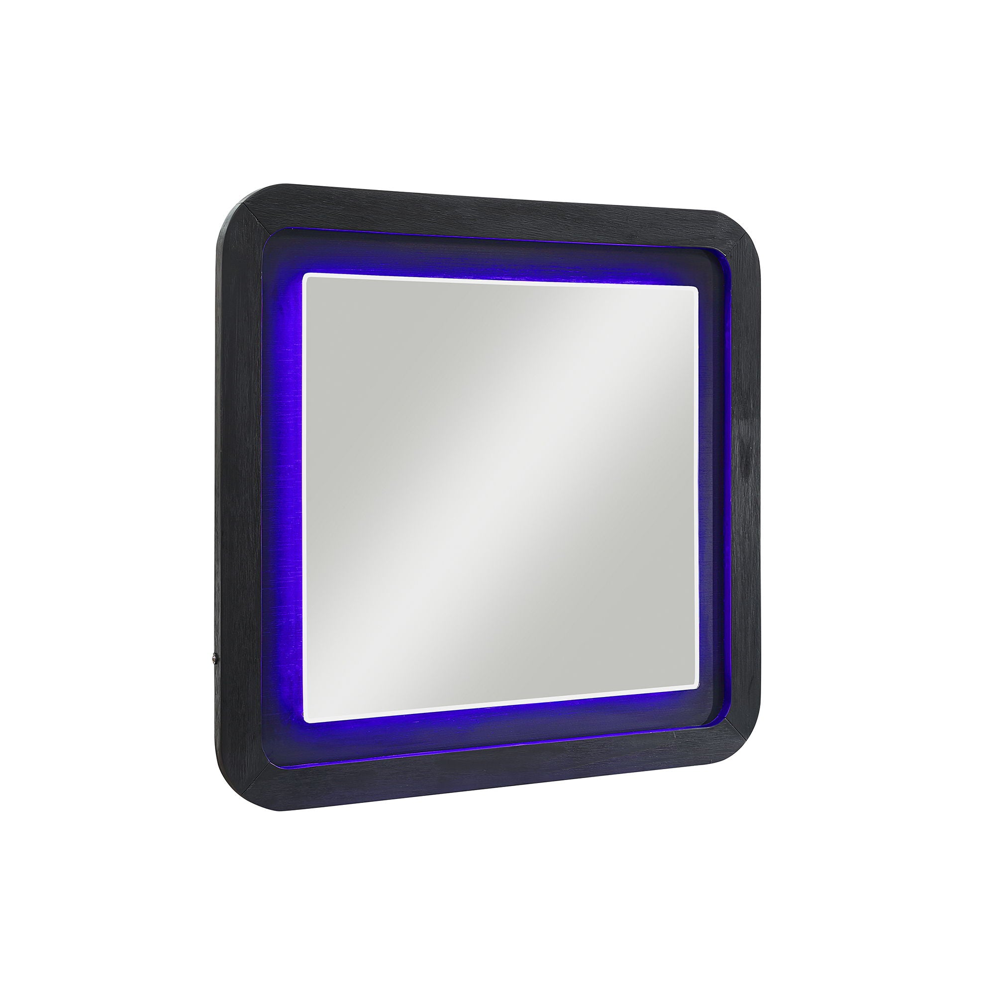 Beverly - Large Scale Wall Mirror For Dresser, Rounded Edges - Black White - Best Buy Furniture