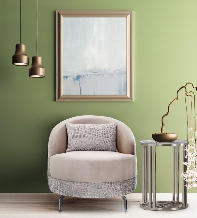 Dion - Accent Chair Chair - Stone/Silver