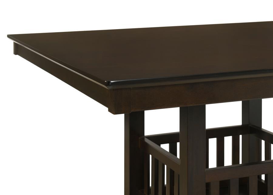Jaden - 5 Piece Square Counter Height Dining Set - Espresso