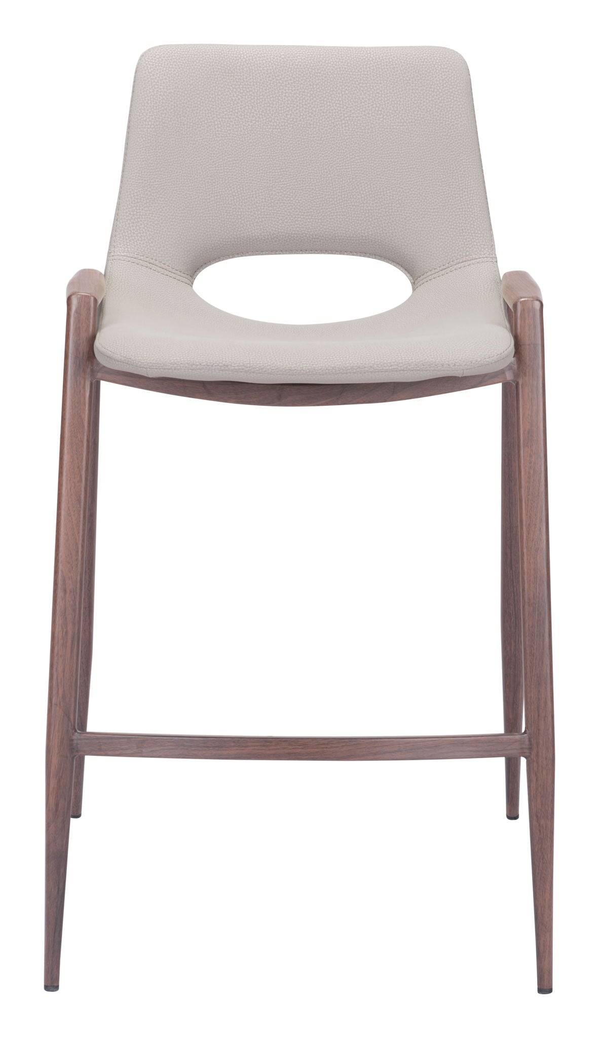 Desi - Counter Stool With Walnut Legs (Set of 2)