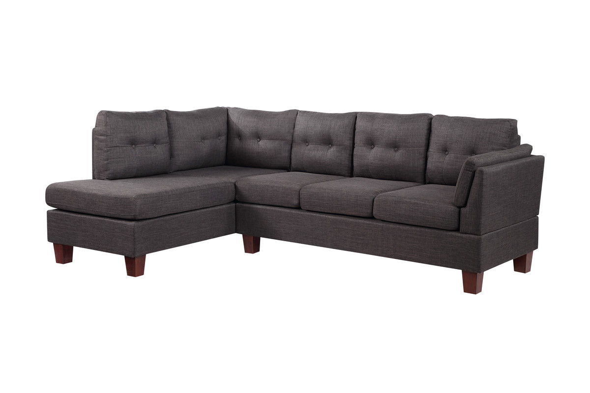 Dalia - Linen Modern Sectional Sofa With Chaise - Best Buy Furniture