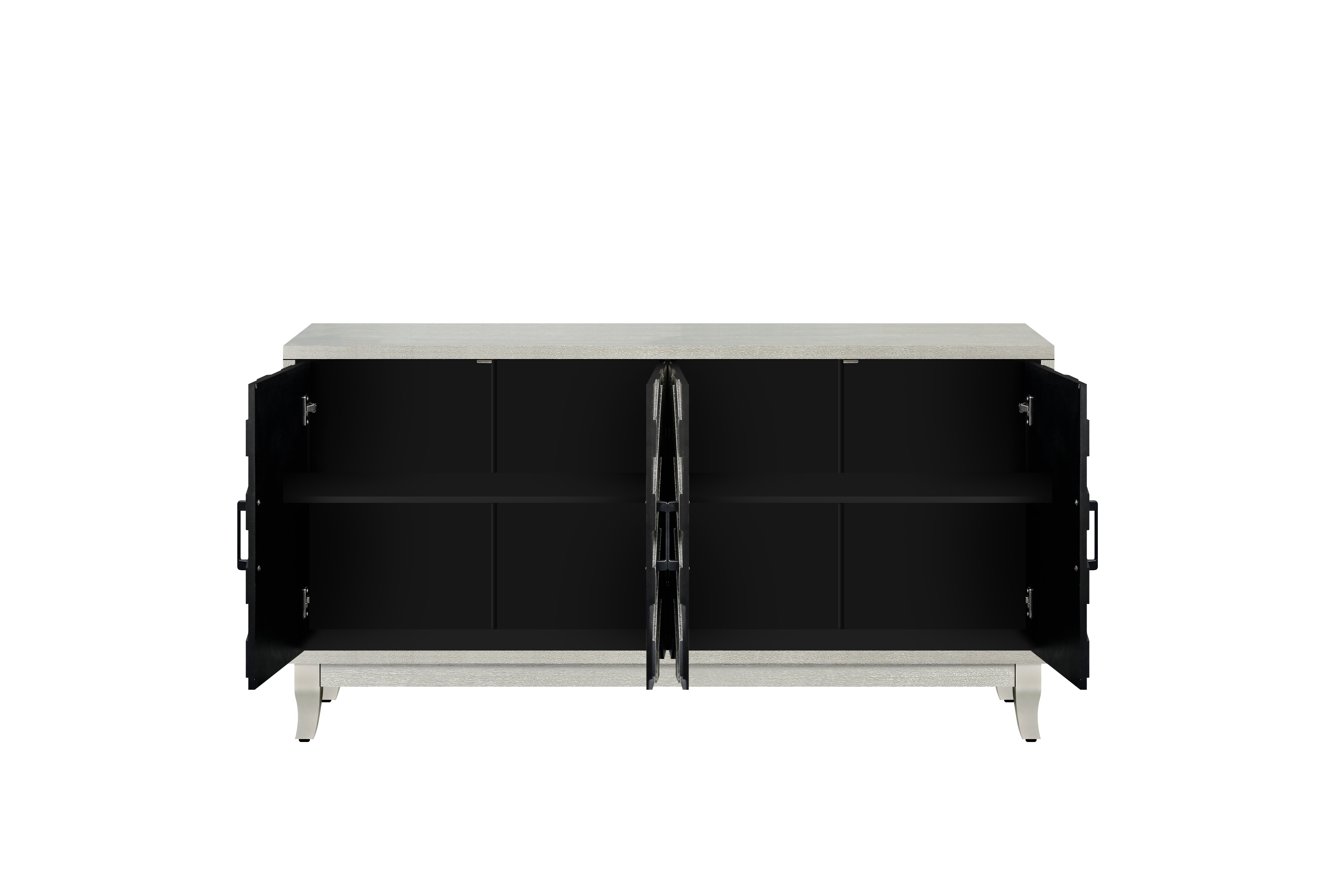 Chevron 4-Door Sideboard Cabinet