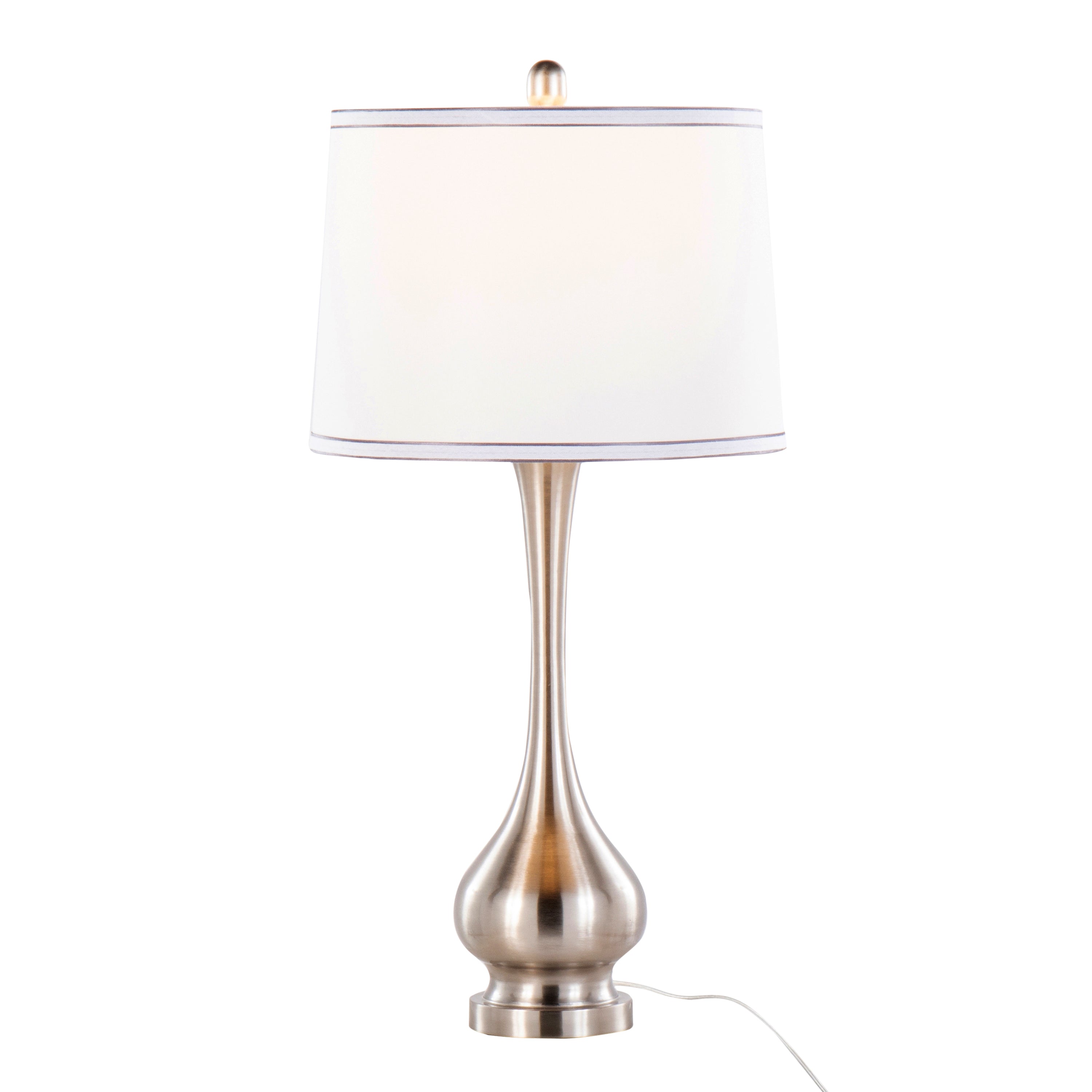 Cairo 28.75" Contemporary Metal Table Lamp Set of 2