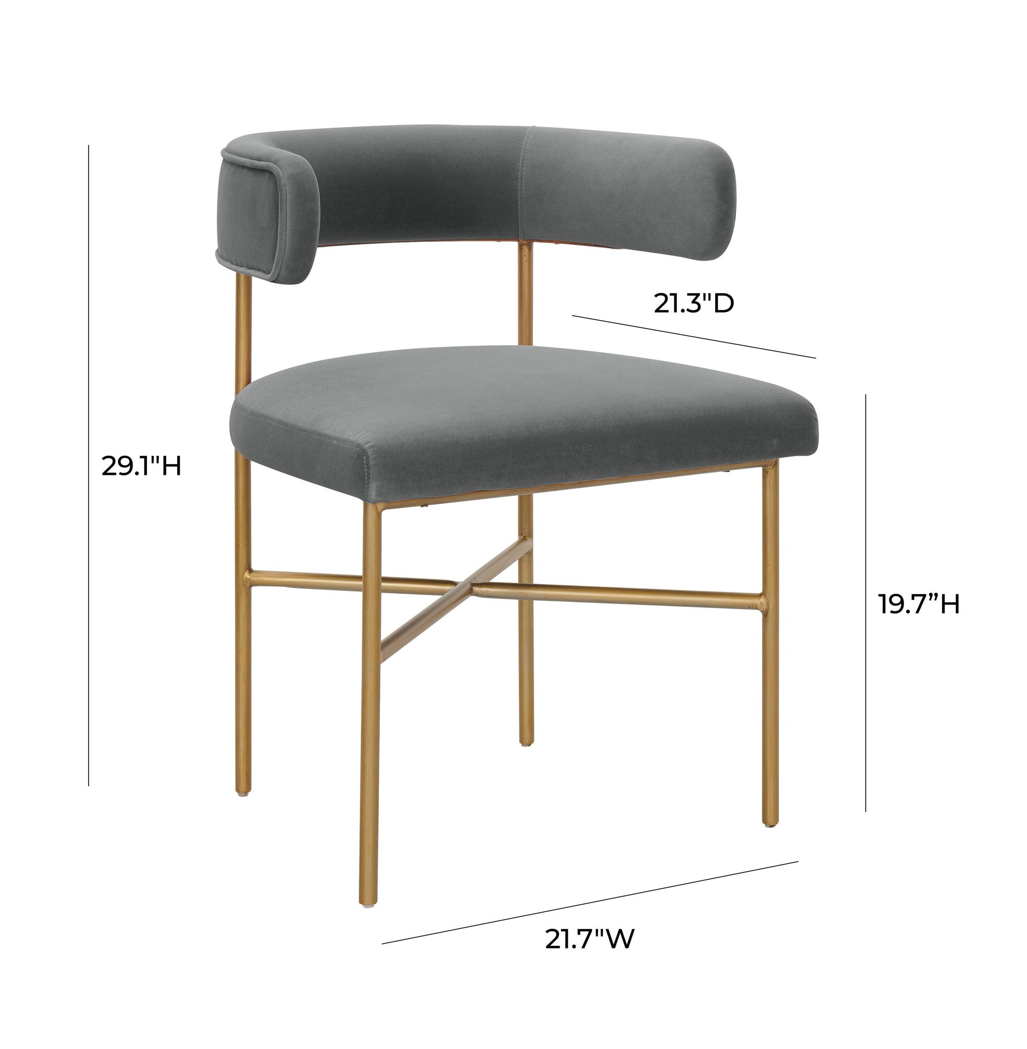 Kim - Performance Velvet Chair