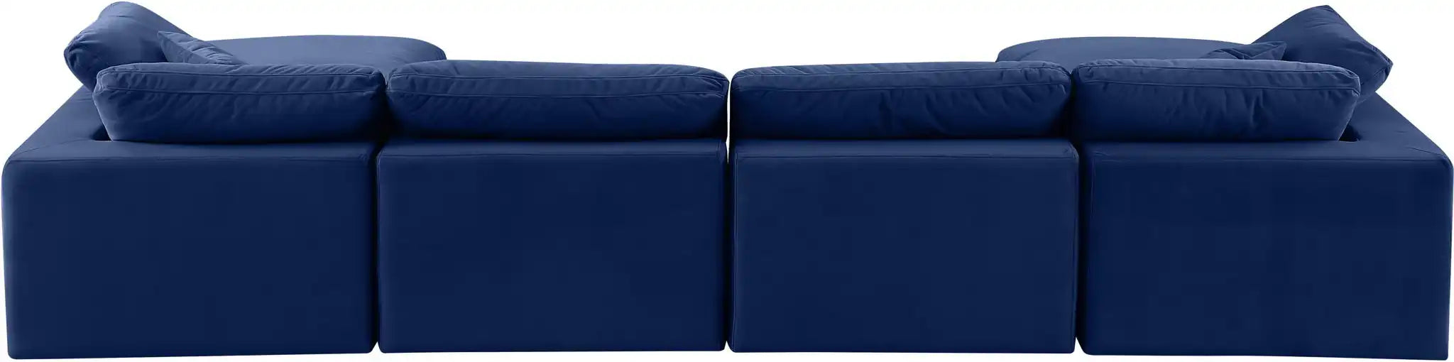 Comfy - 6 Piece Velvet Modular Double Chaise Sectional