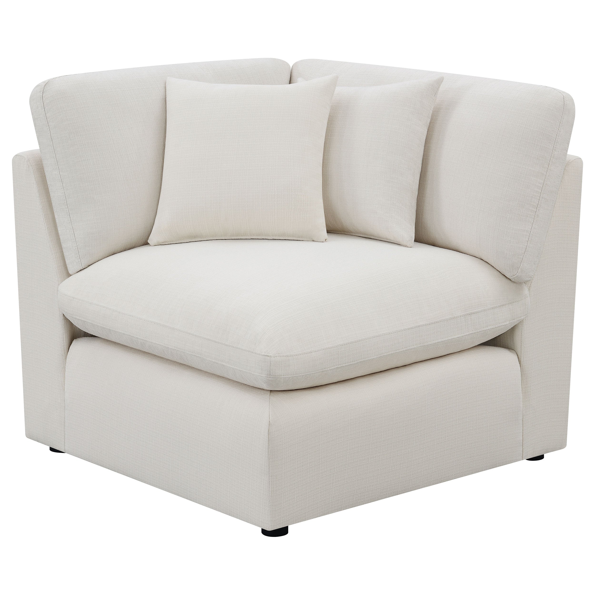 Hobson Upholstered Corner Ivory-CoasterElevations