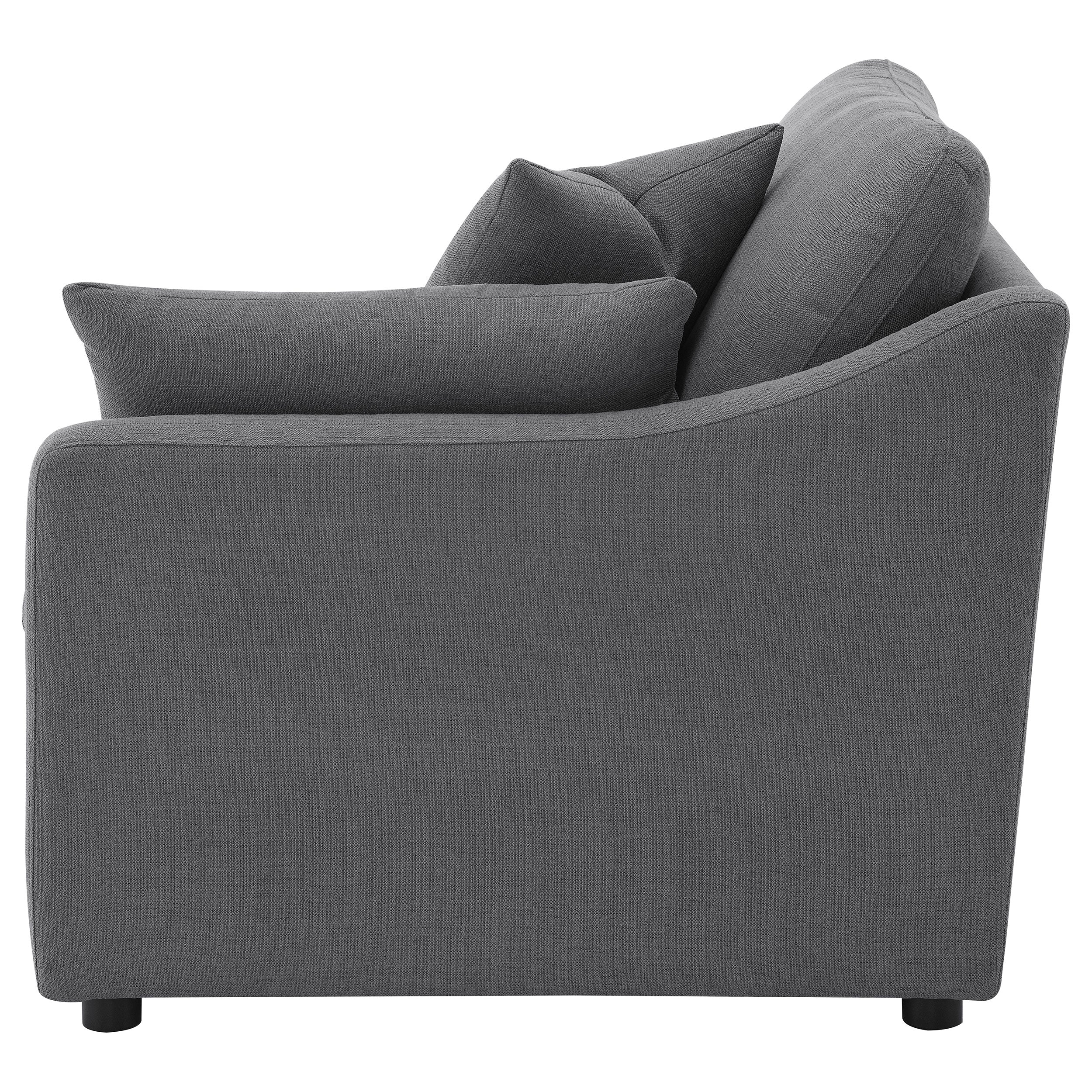 Hobson Upholstered RAF Chair Charcoal-