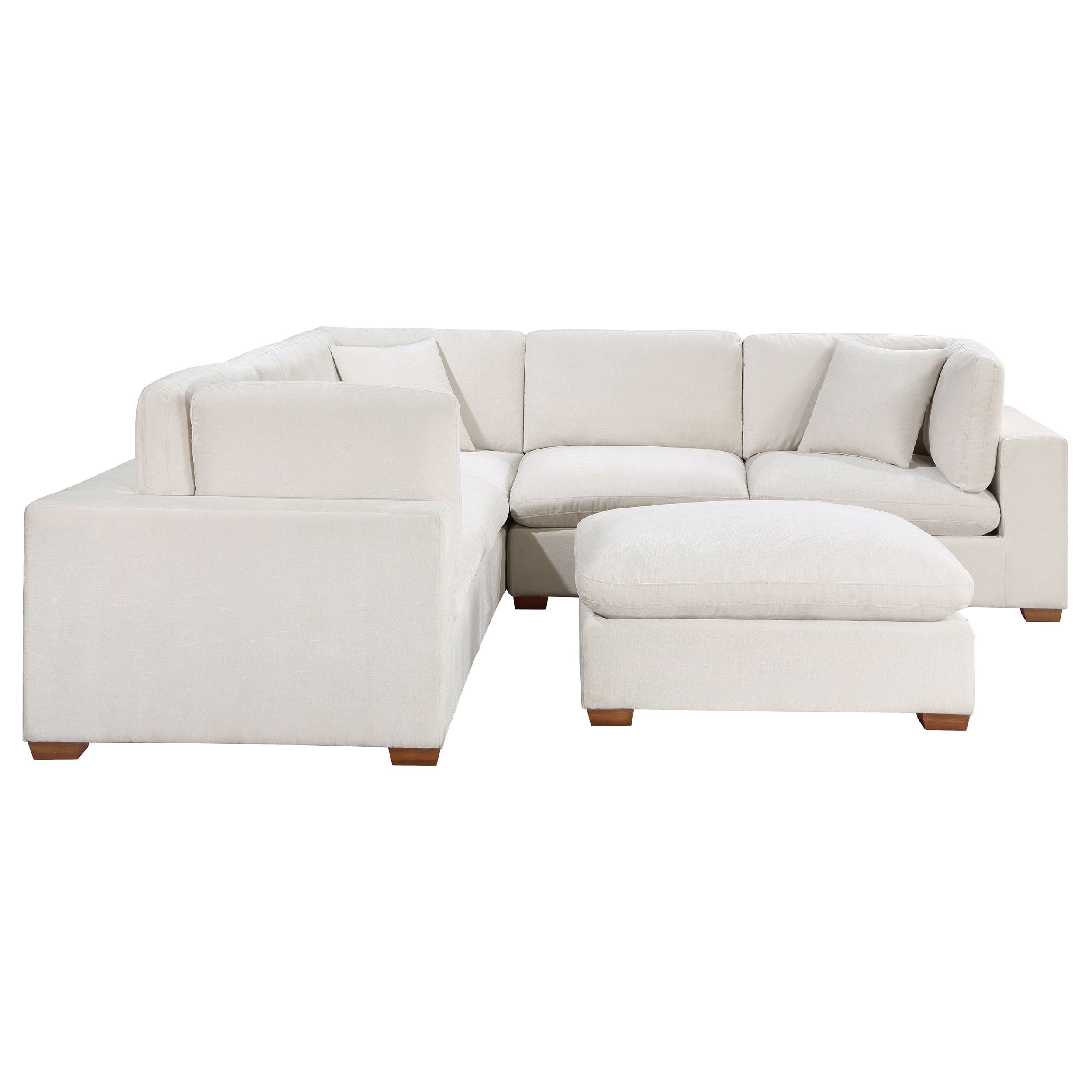 Lakeview 6-piece Upholstered Modular Sectional Sofa Ivory-Coaster