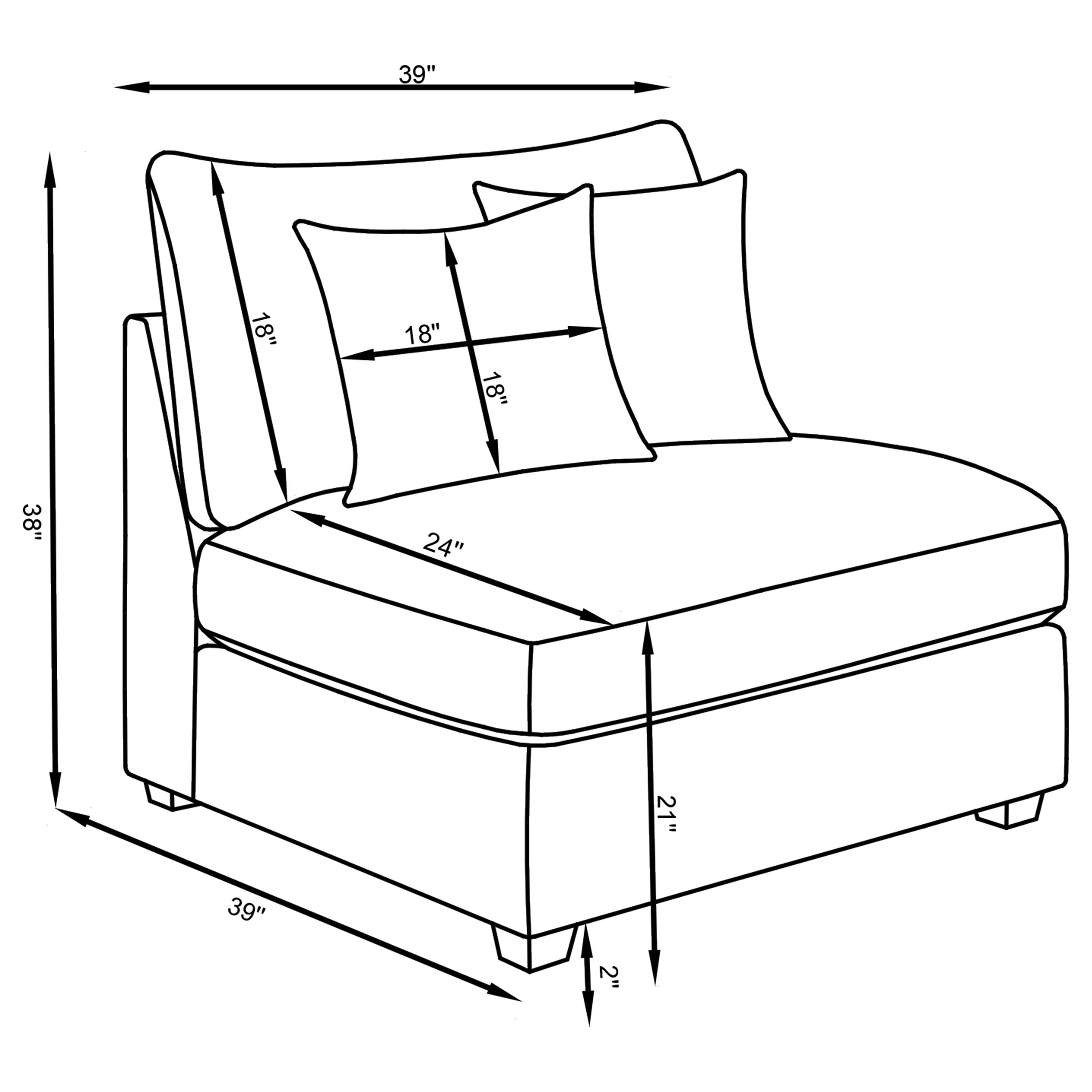 Cambria 4-piece Upholstered Modular Sectional Sofa Grey-CoasterElevations