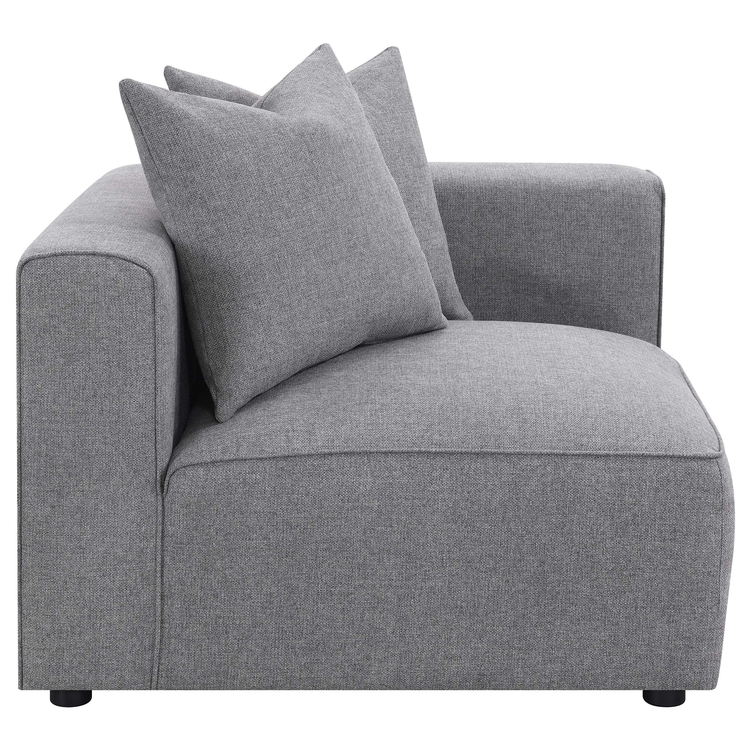 Jennifer 6-piece Upholstered Modular Sectional Grey-CoasterElevations