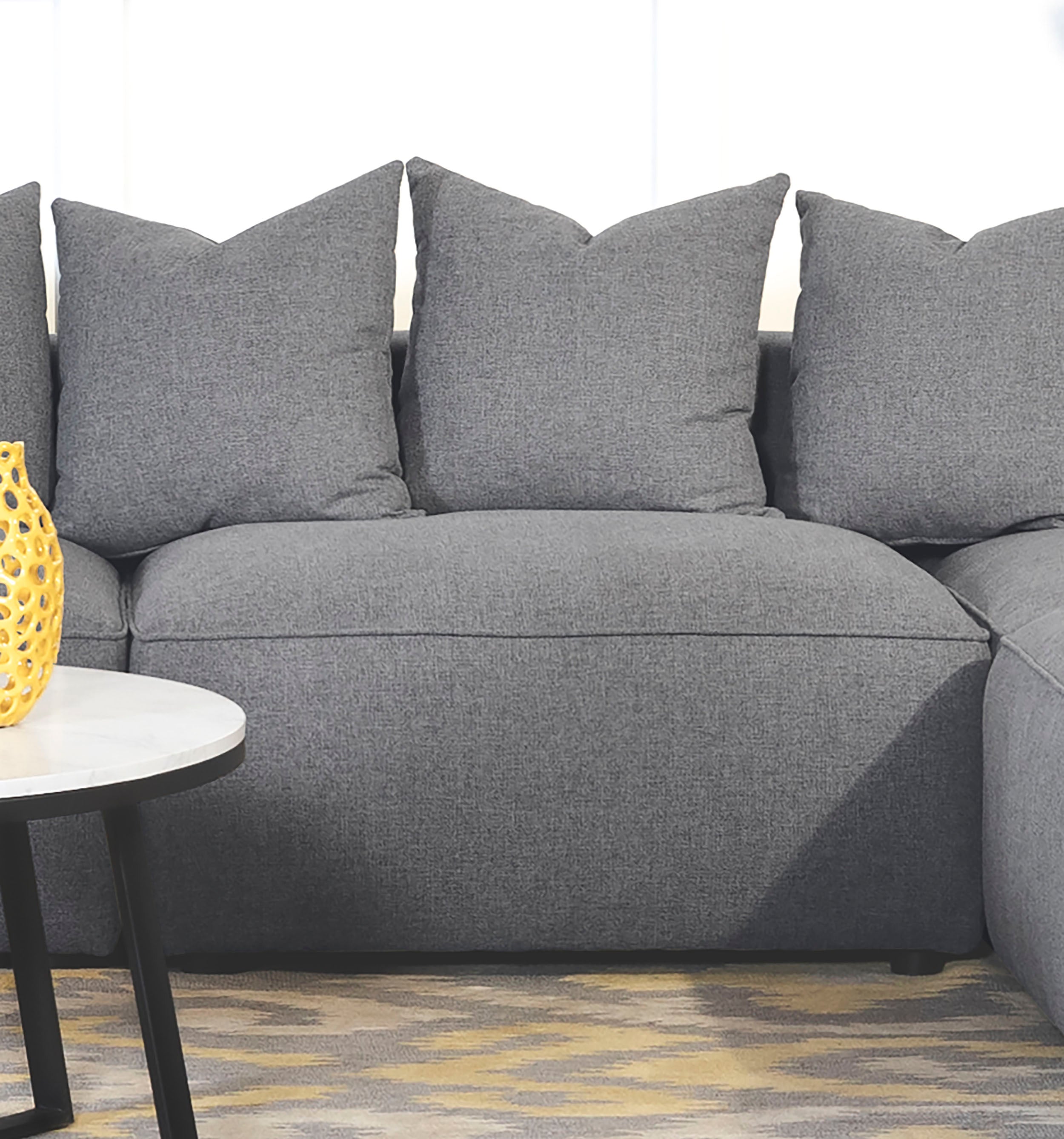 Jennifer Upholstered Armless Chair Grey-CoasterElevations