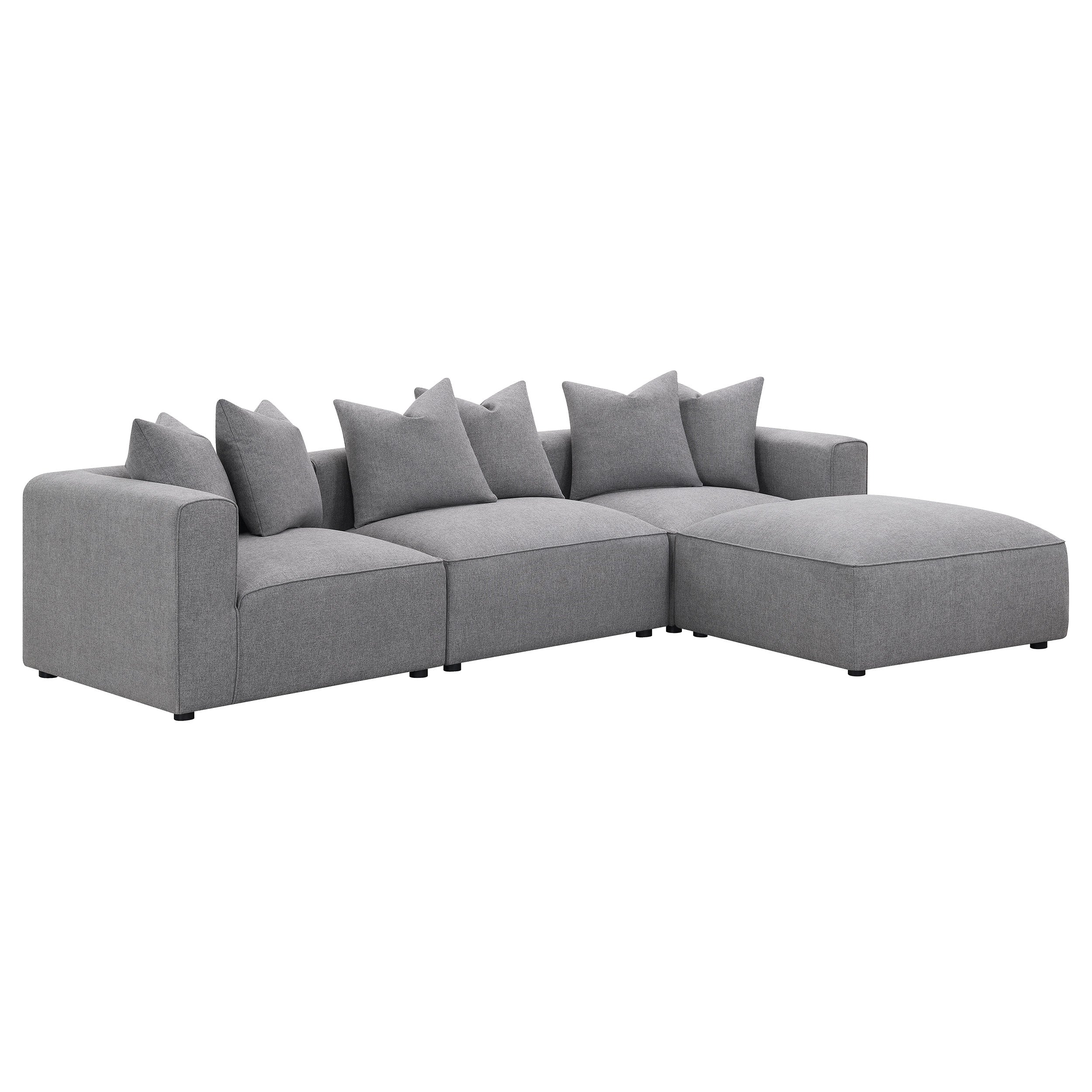 Jennifer Upholstered Armless Chair Grey-CoasterElevations