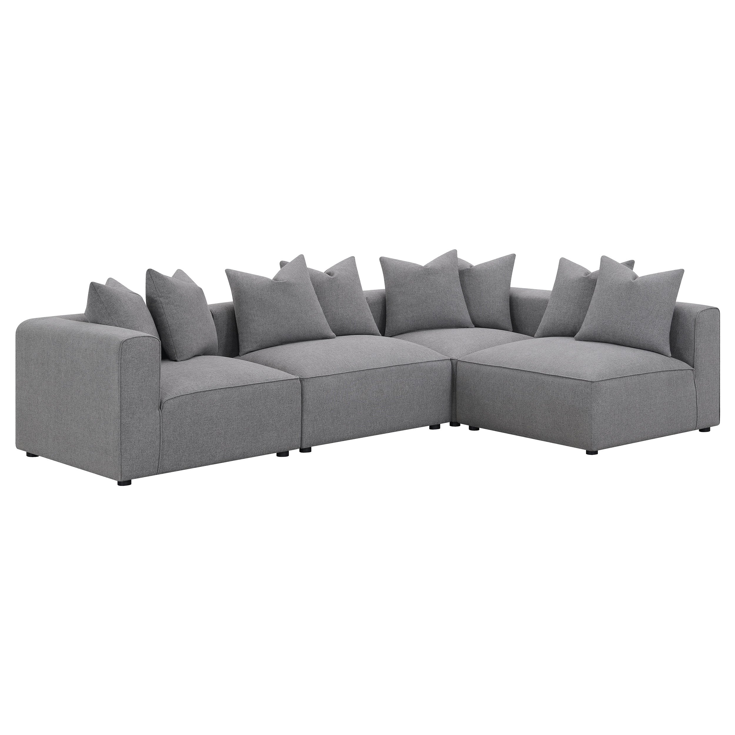 Jennifer Upholstered Armless Chair Grey-CoasterElevations